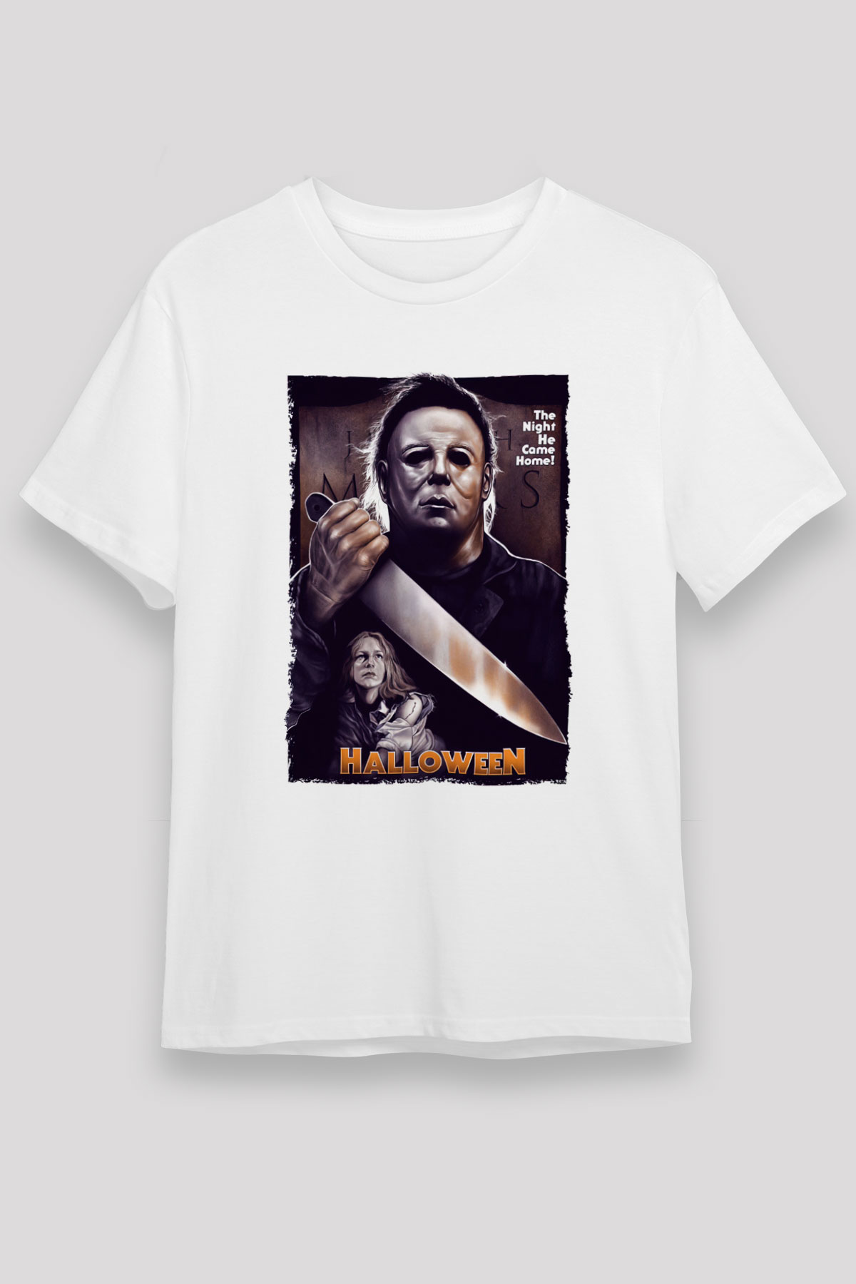 Halloween White Unisex Graphic Tee - STREETWEAR