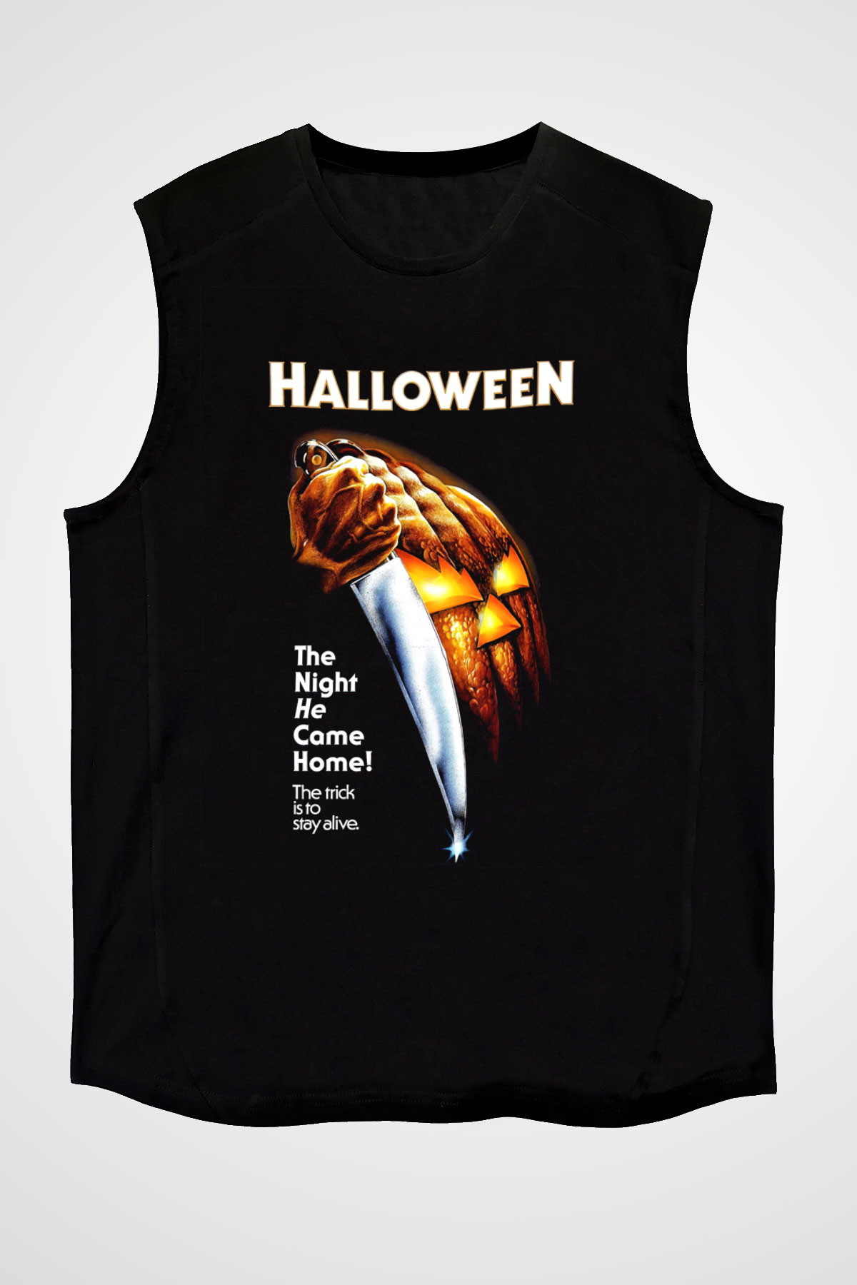 Halloween Siyah Unisex Kolsuz Tişört