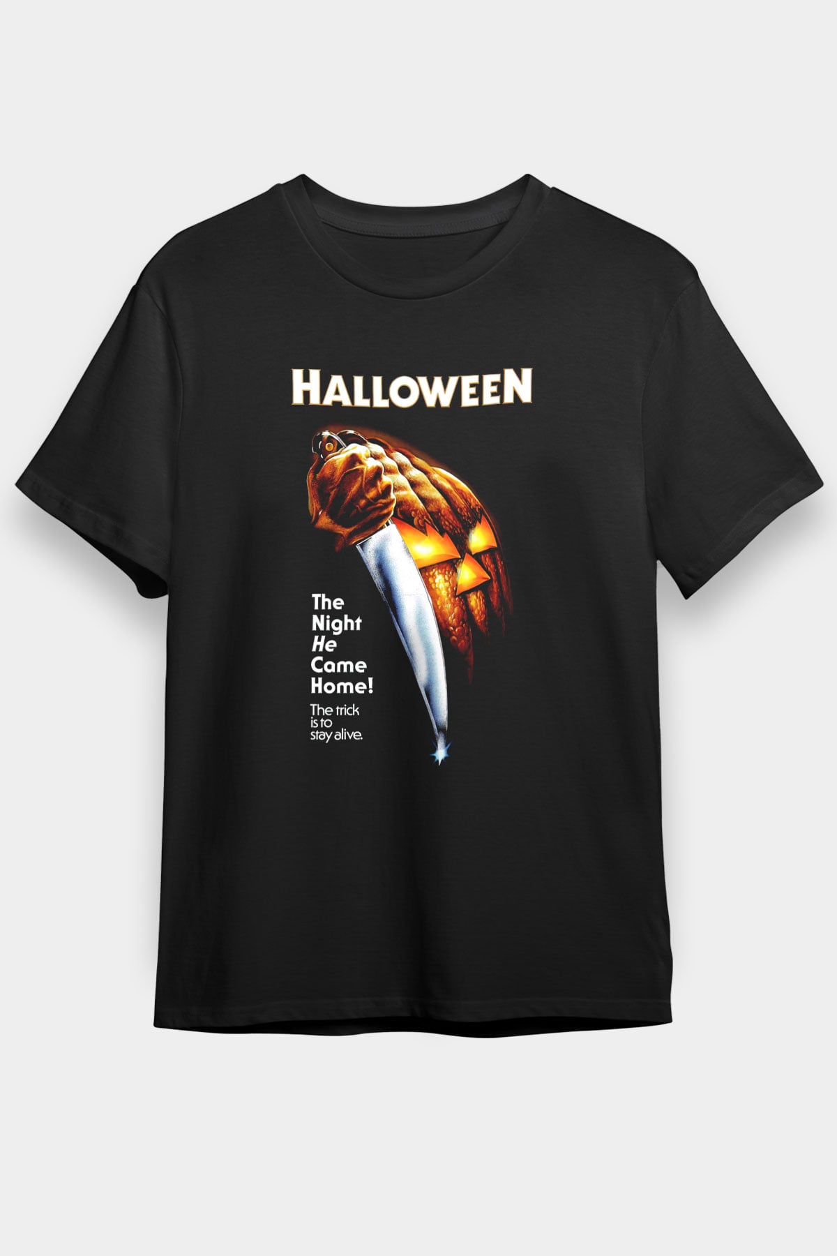 Halloween Siyah Unisex Tişört T-Shirt