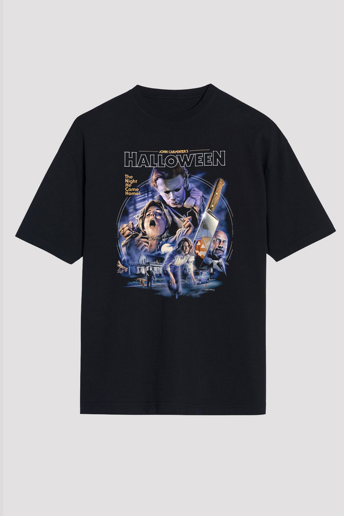 Halloween Siyah Unisex Tişört T-Shirt