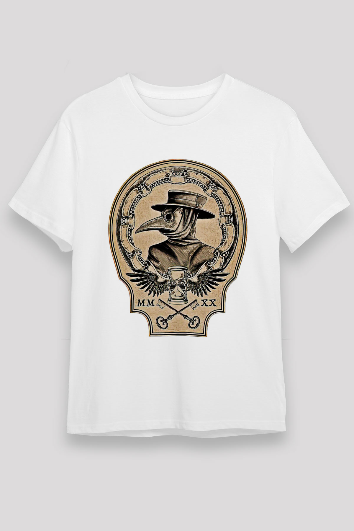 Halloween Unisex Baskılı Beyaz Tişört - Tshirt