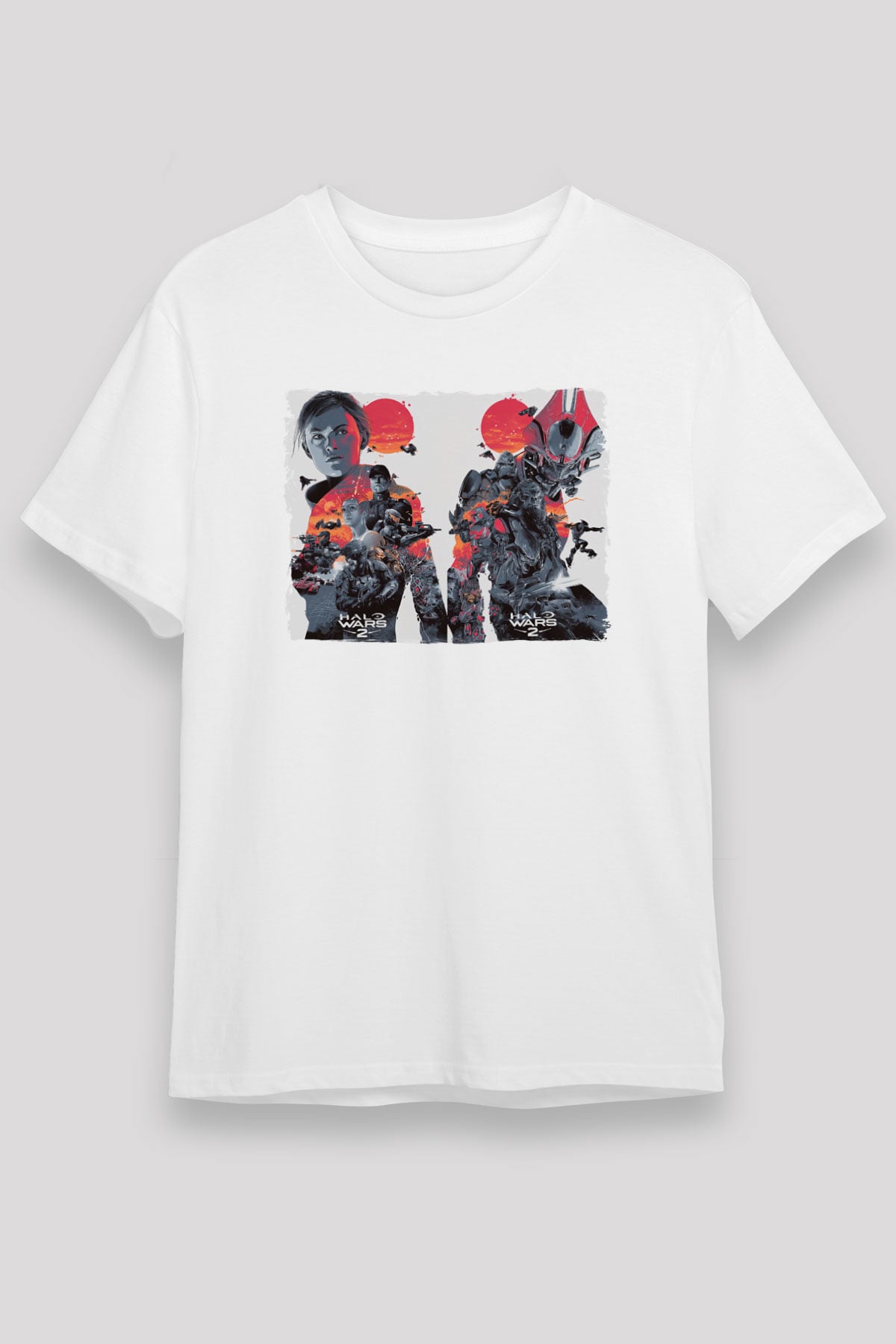 Halo Wars Beyaz Unisex Tişört T-Shirt