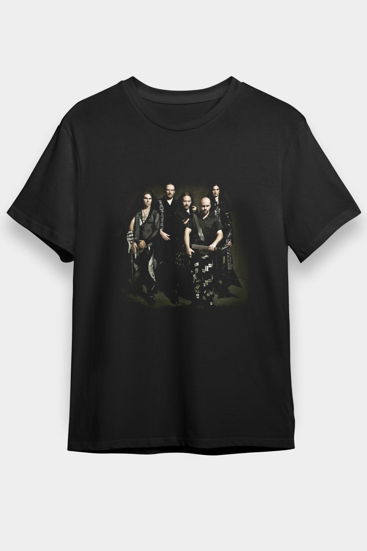 HammerFall Baskılı Unisex Siyah Tişört