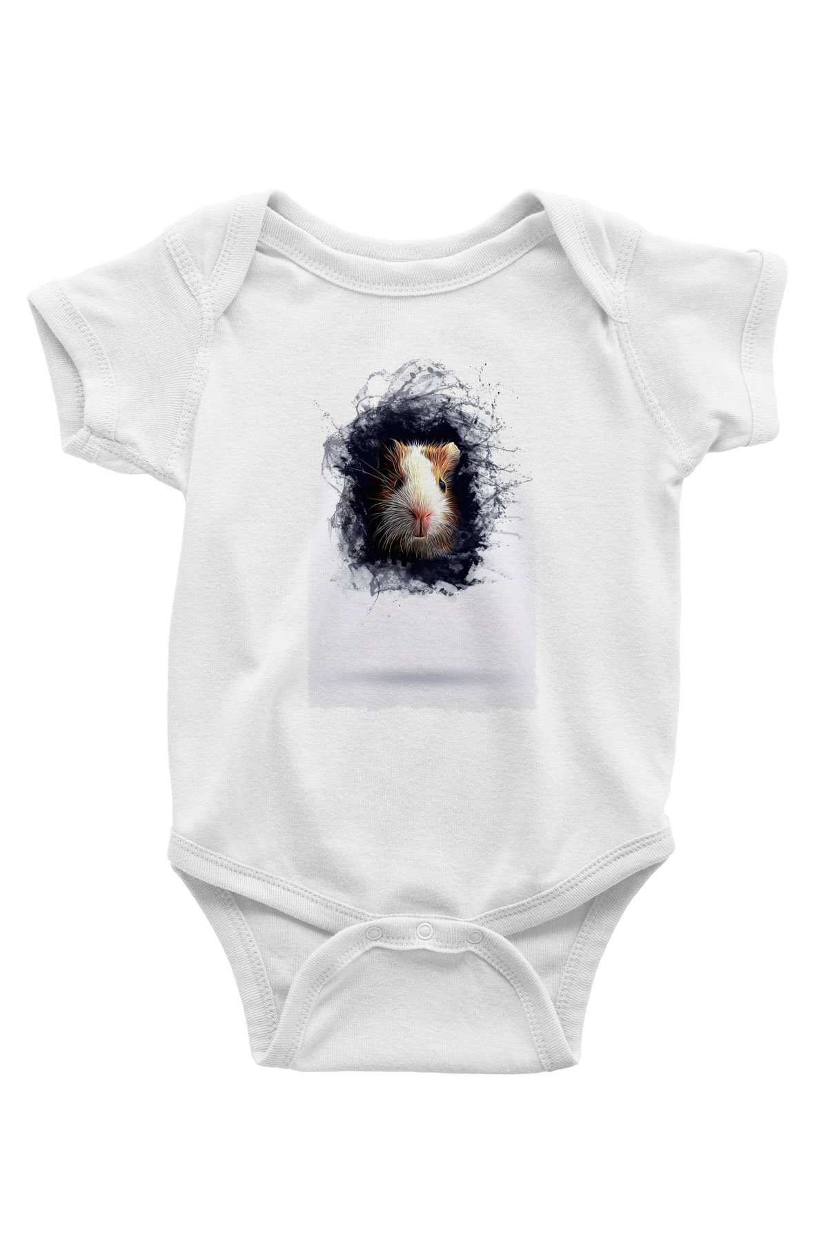 Hamster Beyaz Bebek Body - Zıbın
