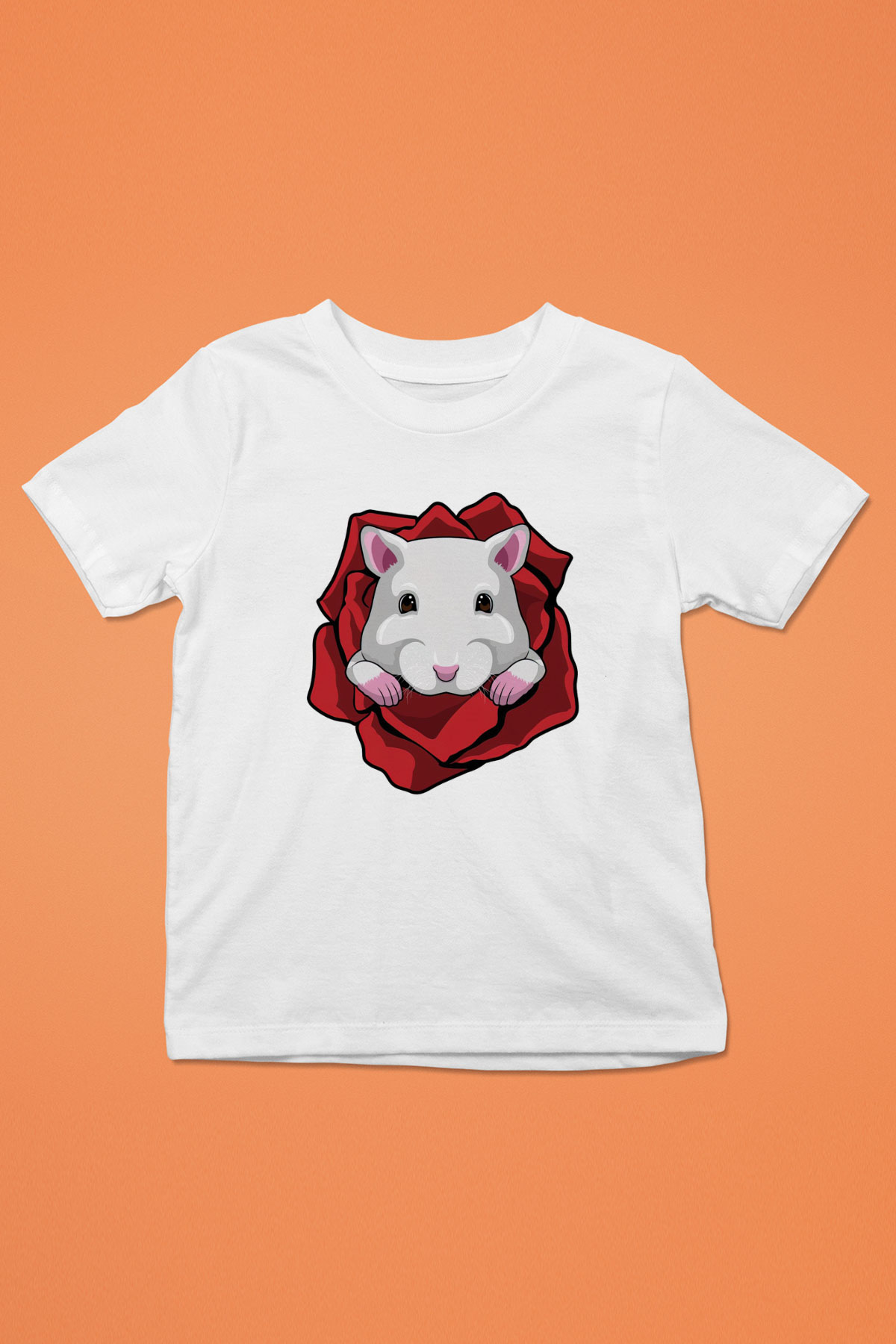 Hamster Beyaz Unisex Çocuk Tişört