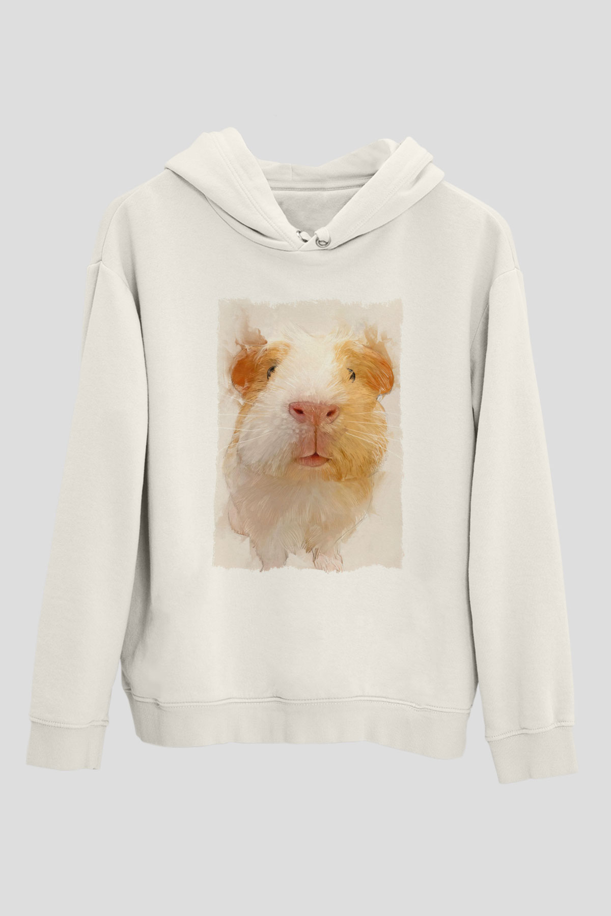 Hamster Beyaz Unisex Hoodie