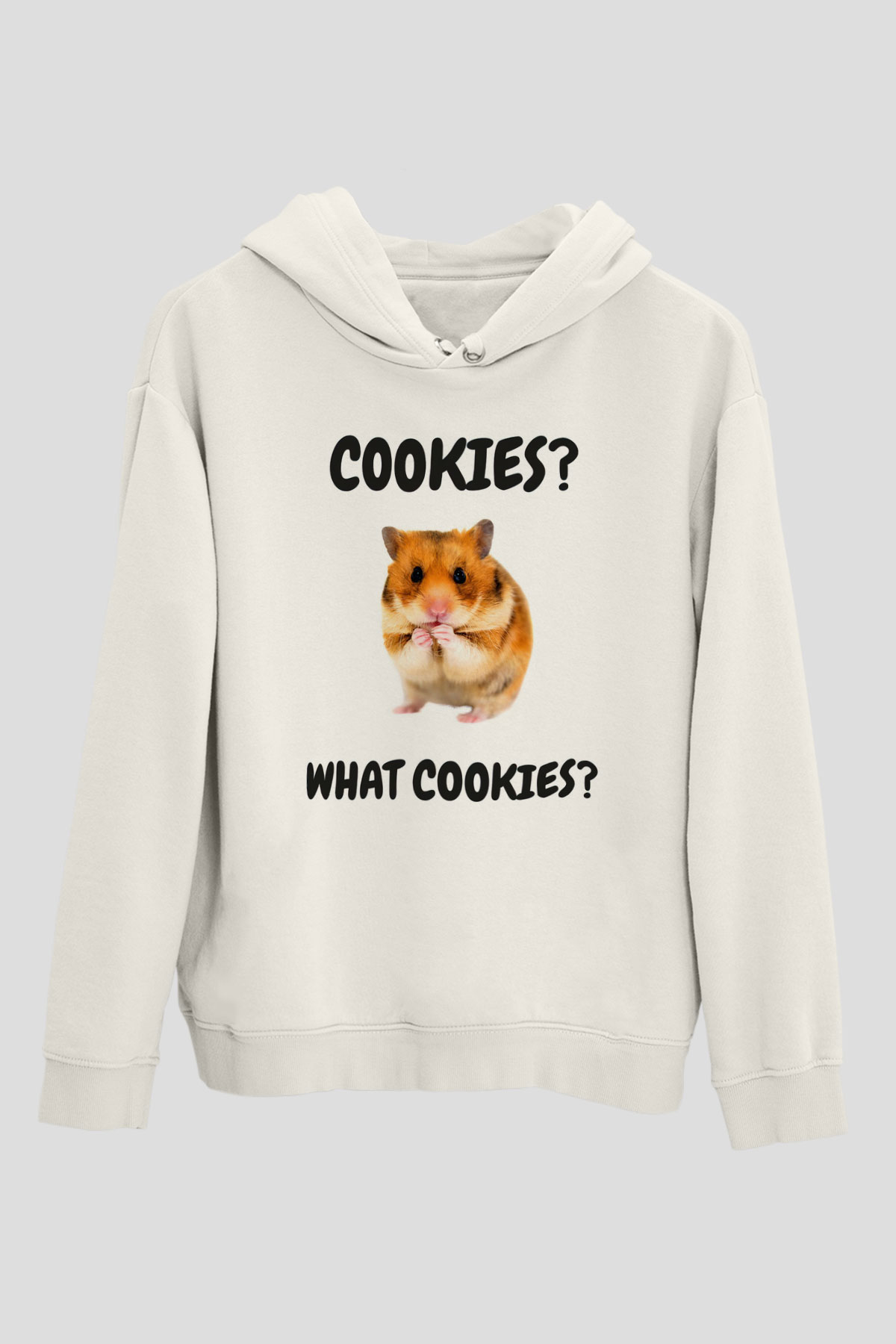 Hamster Beyaz Unisex Hoodie
