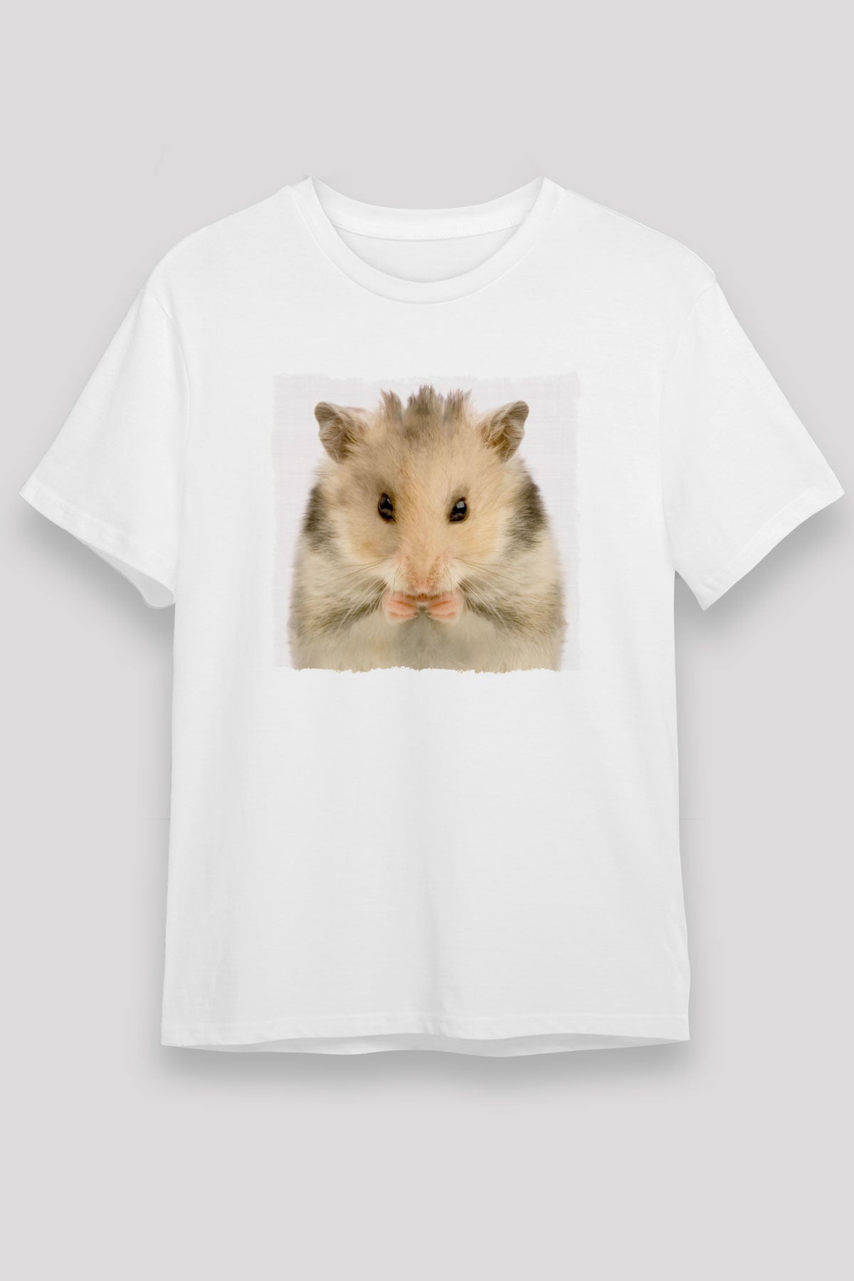 Hamster Beyaz Unisex Tişört T-Shirt - TişörtFabrikası
