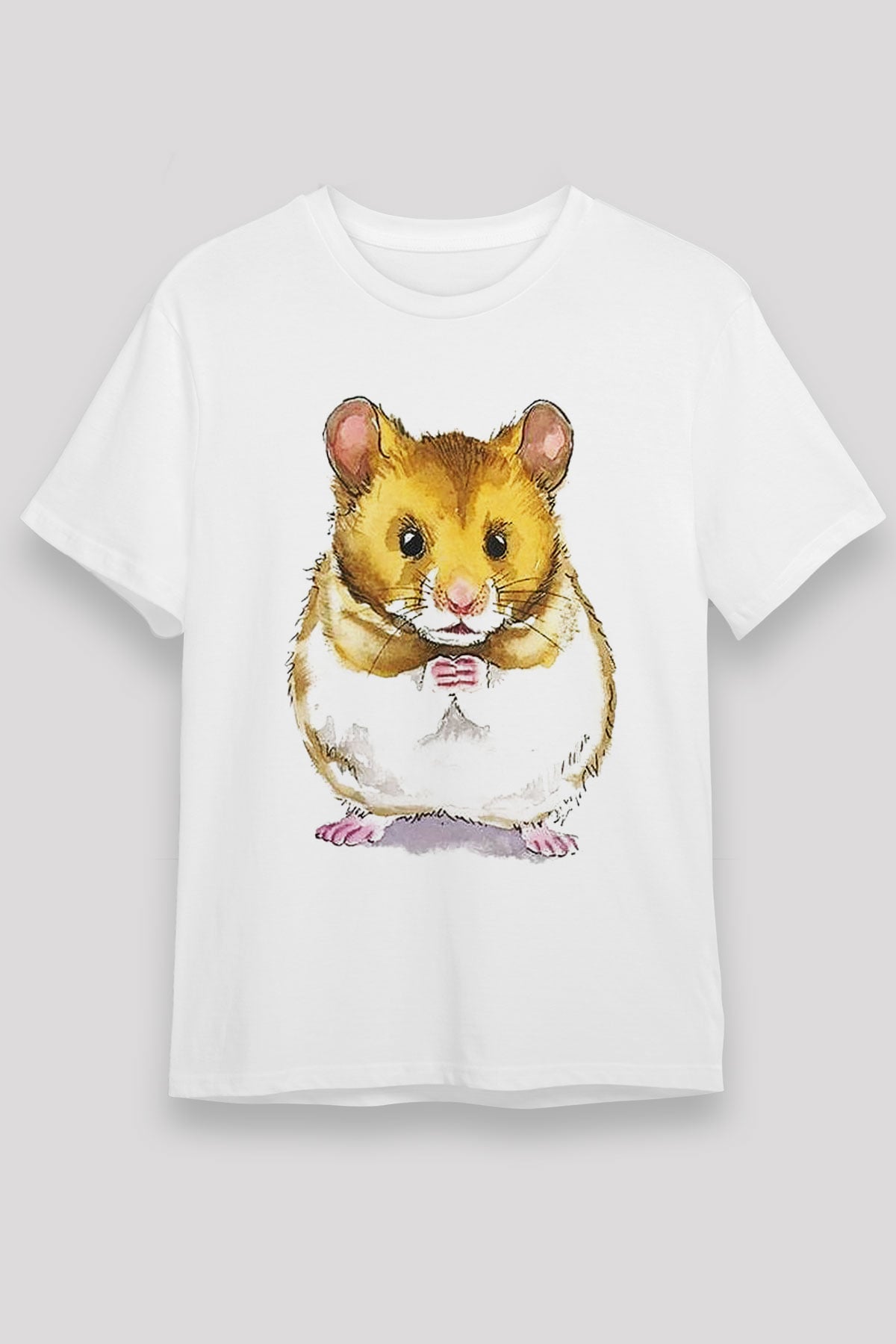 Hamster Beyaz Unisex Tişört T-Shirt - TişörtFabrikası