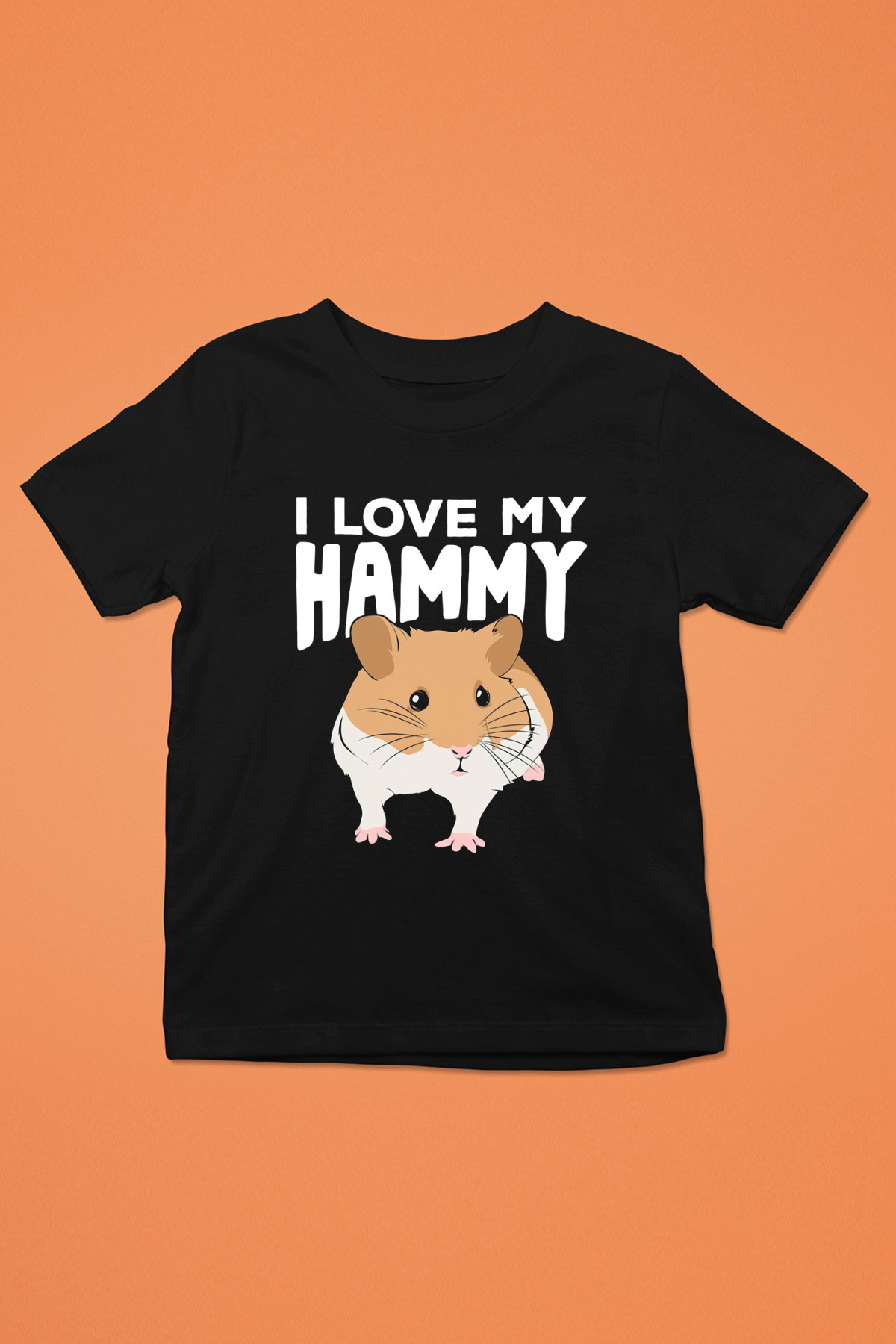 Hamster Siyah Unisex Çocuk Tişört