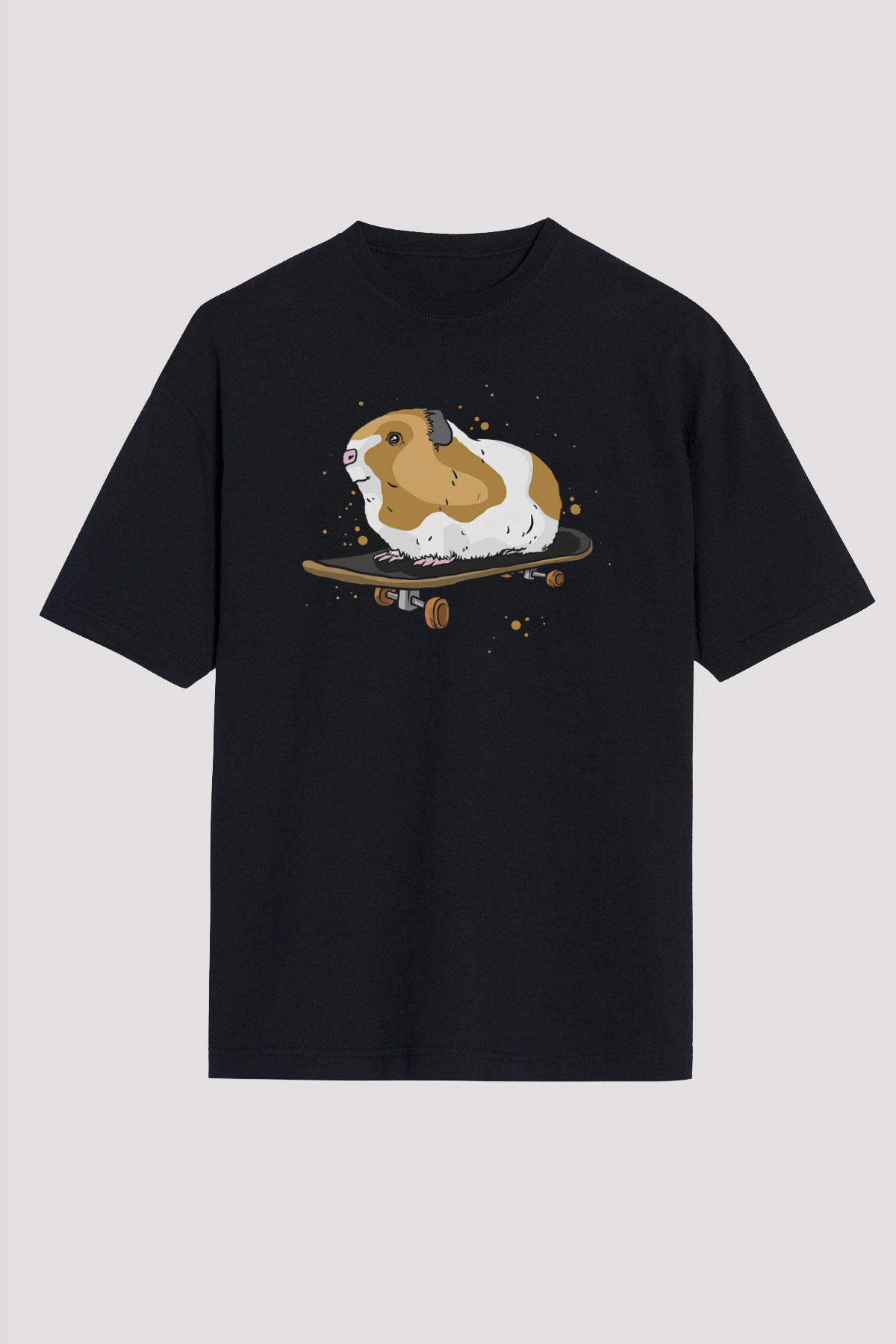 Hamster Siyah Unisex Tişört T-Shirt - TişörtFabrikası