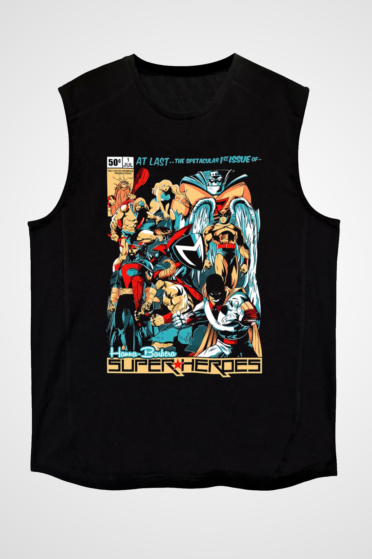 Hanna-Barbera Siyah Unisex  Kolsuz Tişört