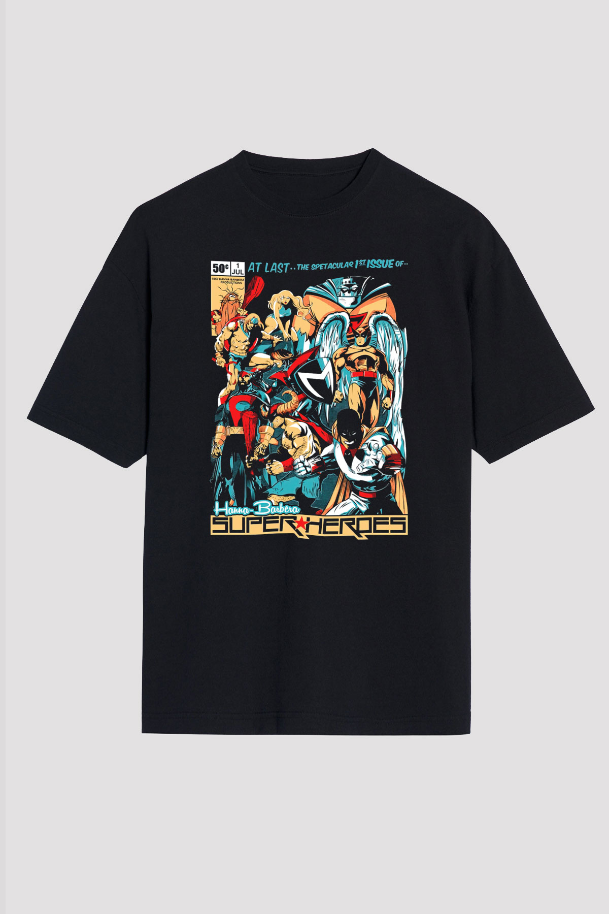 Hanna-Barbera Siyah Unisex Tişört