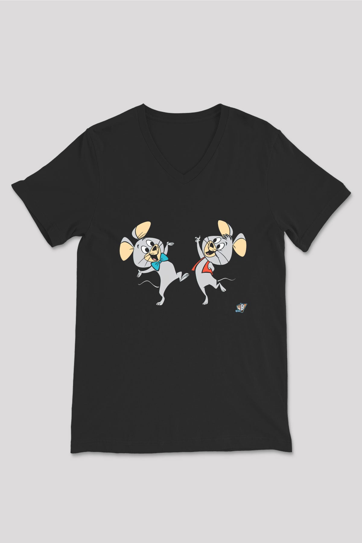Hanna-Barbera Siyah Unisex V Yaka Tişört
