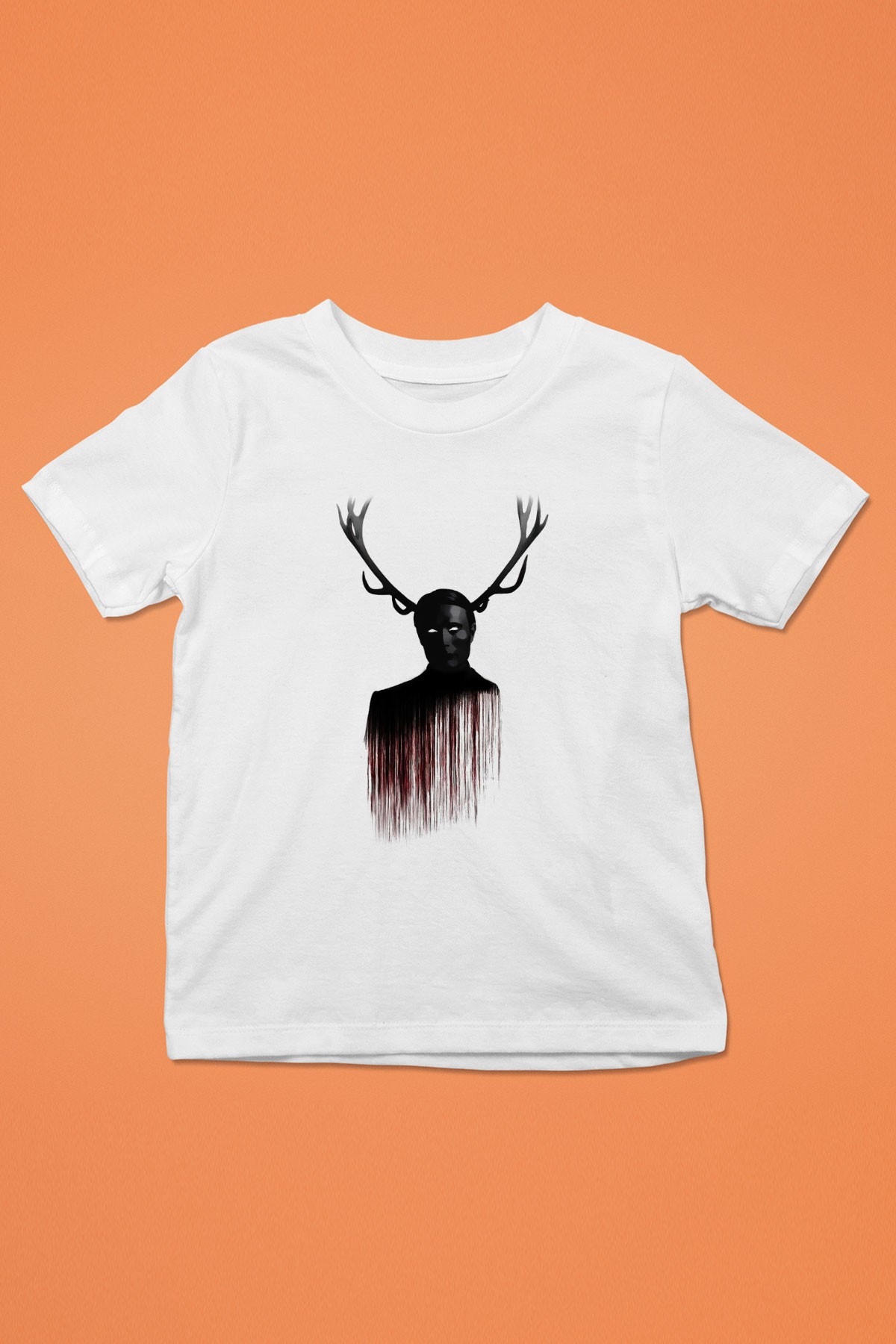 Hannibal Baskılı Beyaz Unisex Çocuk Tişört