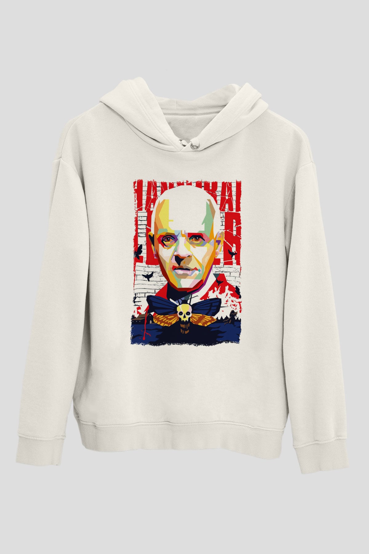 Hannibal Beyaz Unisex Hoodie