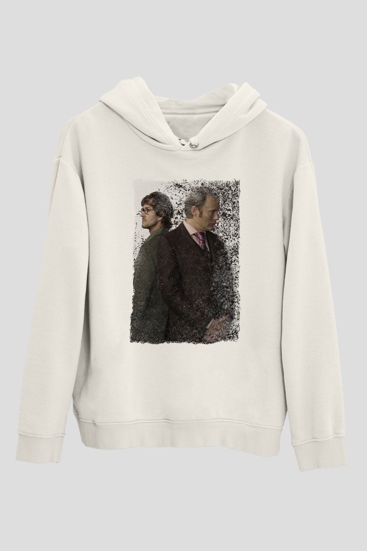 Hannibal Beyaz Unisex Hoodie