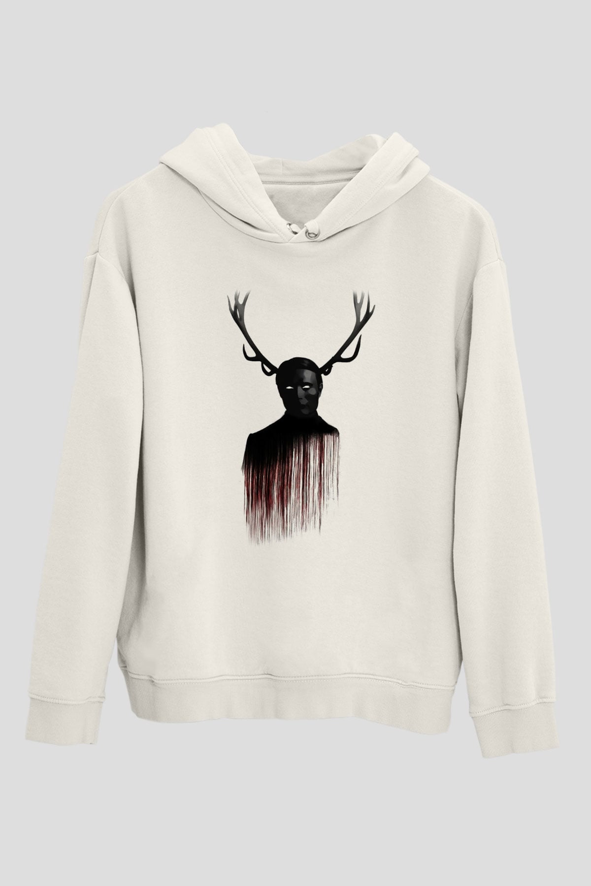 Hannibal Beyaz Unisex Hoodie