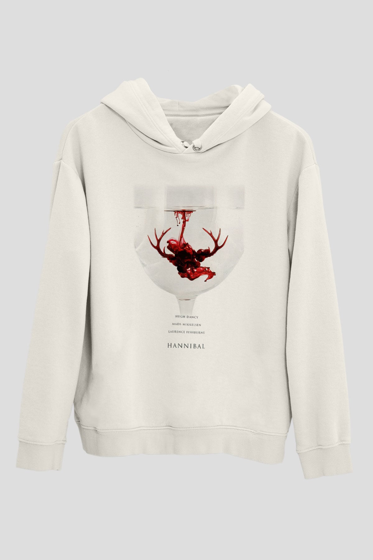 Hannibal Beyaz Unisex Hoodie