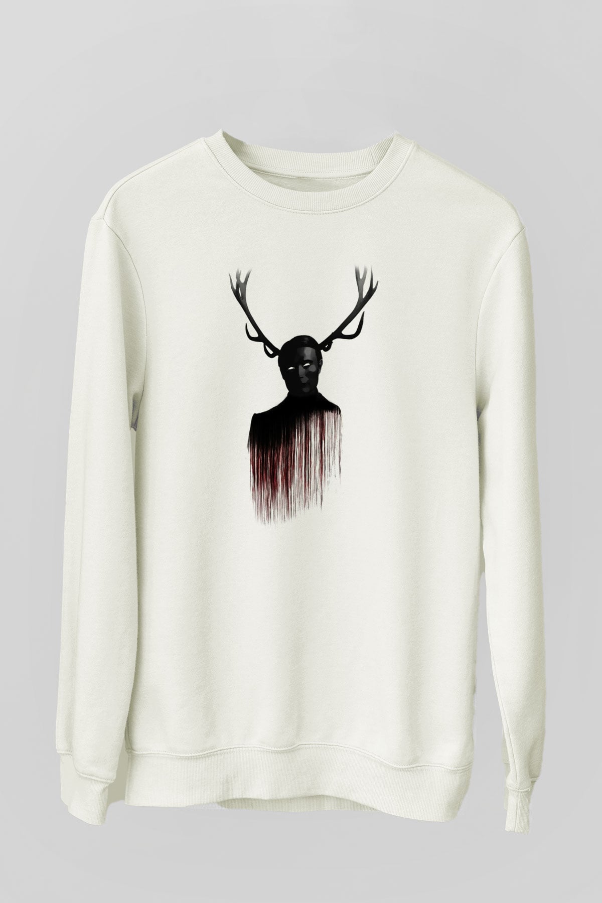 Hannibal Beyaz Unisex Sweatshirt