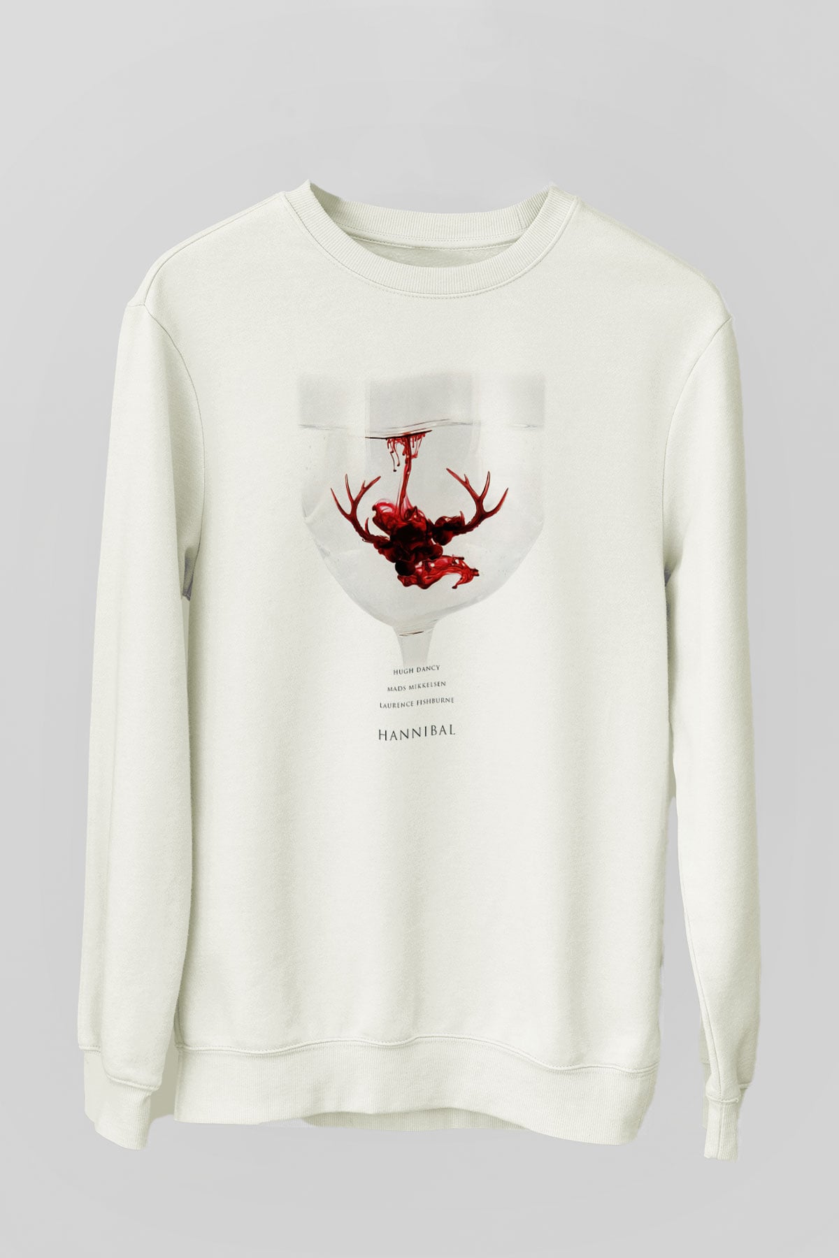 Hannibal Beyaz Unisex Sweatshirt