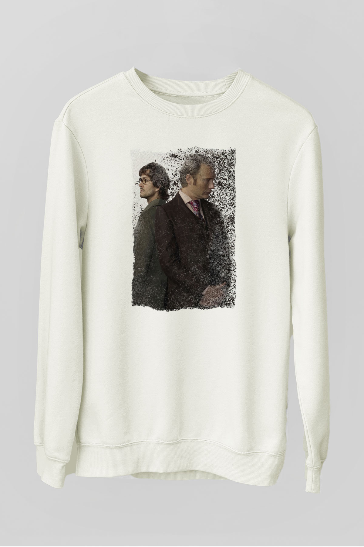 Hannibal Beyaz Unisex Sweatshirt