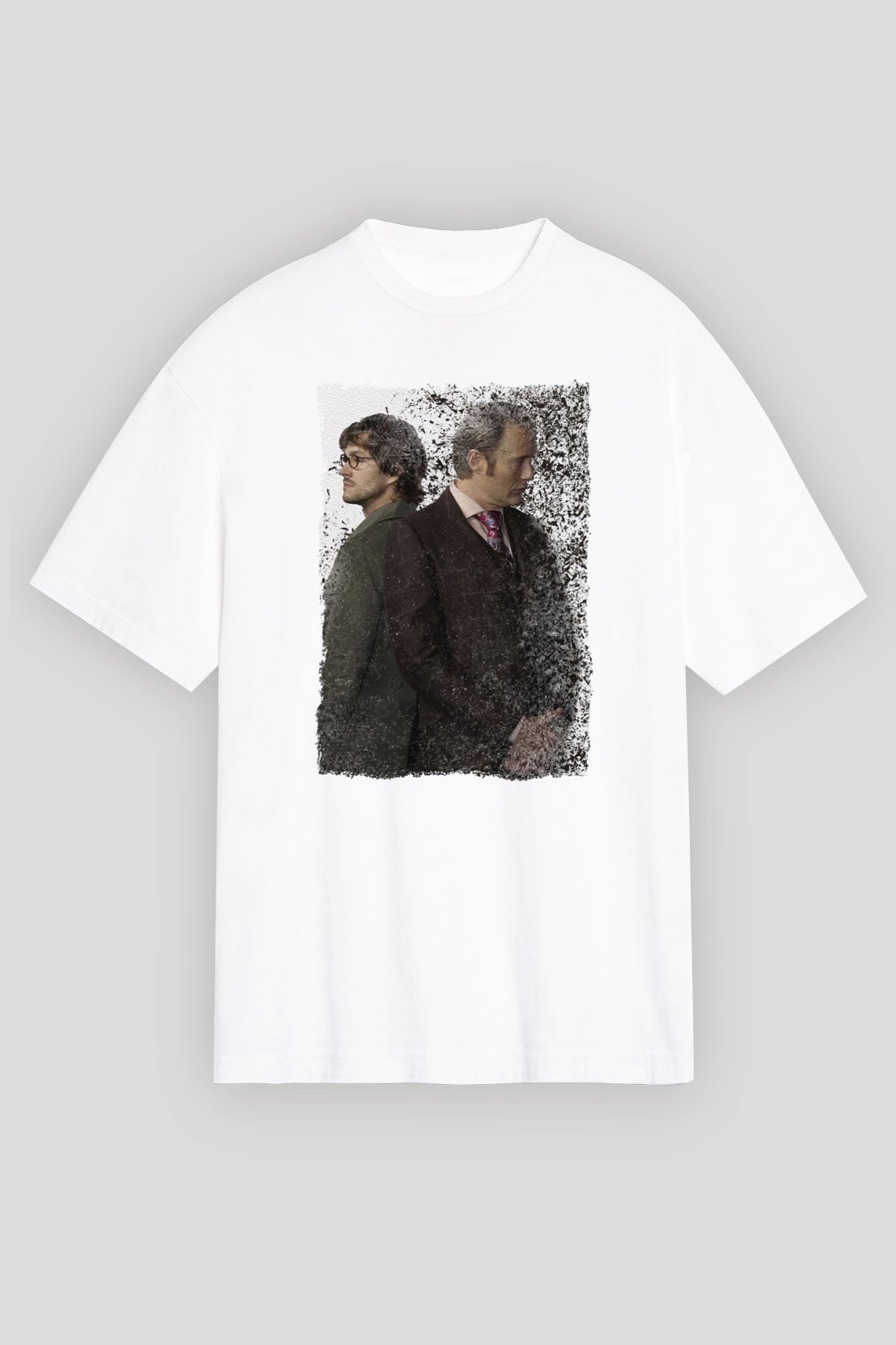 Hannibal Beyaz Unisex Tişört T-Shirt