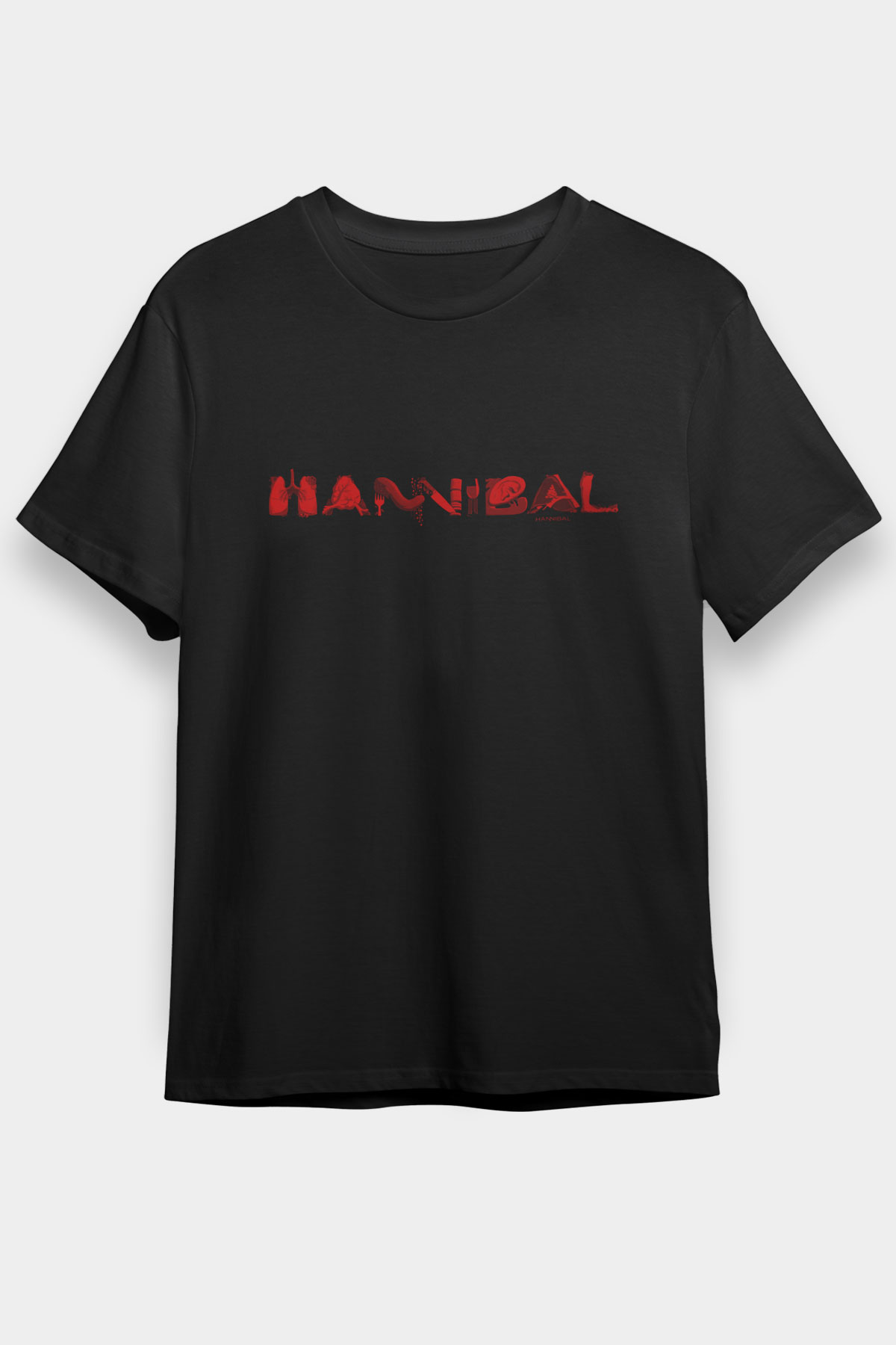 Hannibal Siyah Unisex Graphic Tee - STREETWEAR