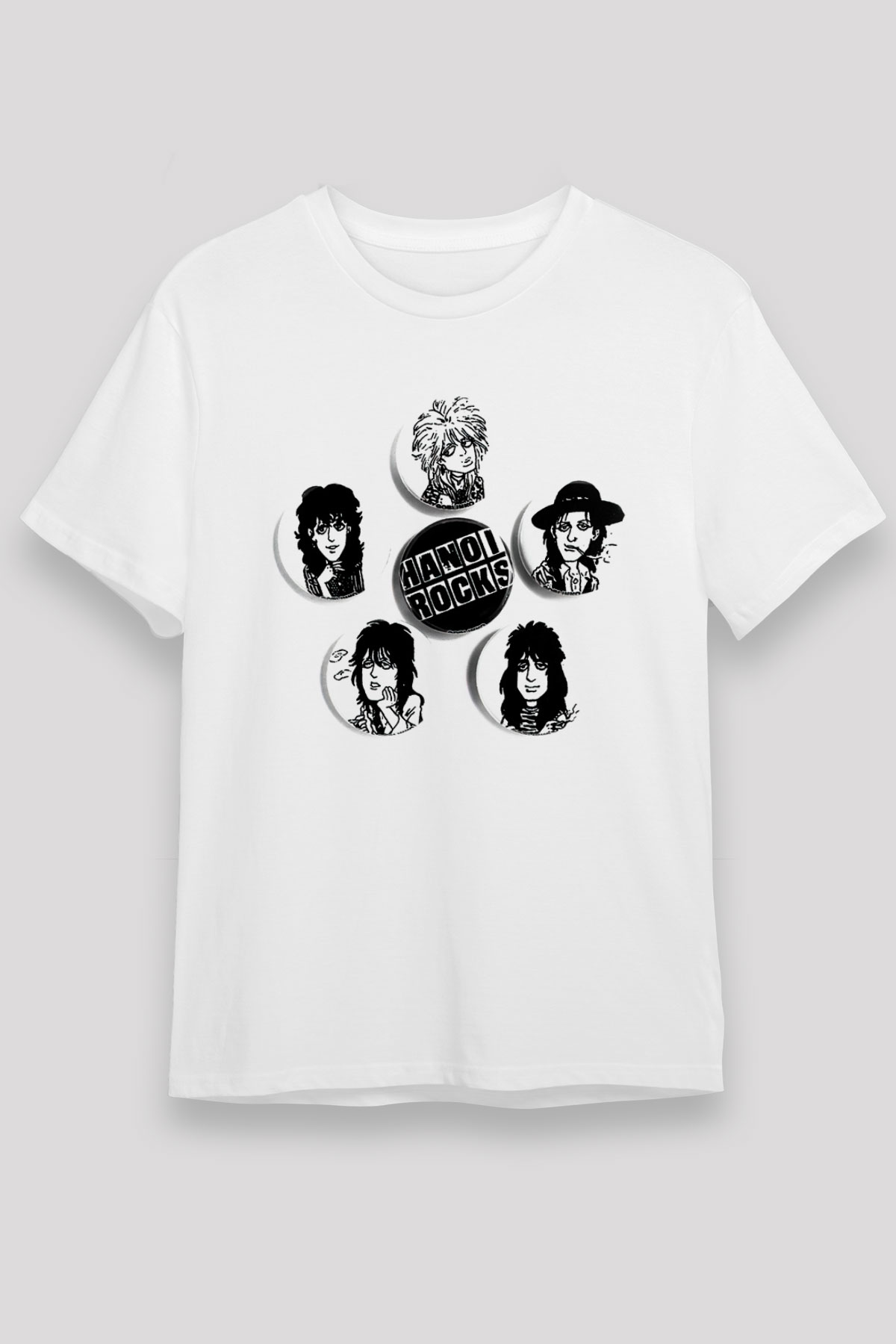 Hanoi Rocks White Unisex Tee - STREETWEAR