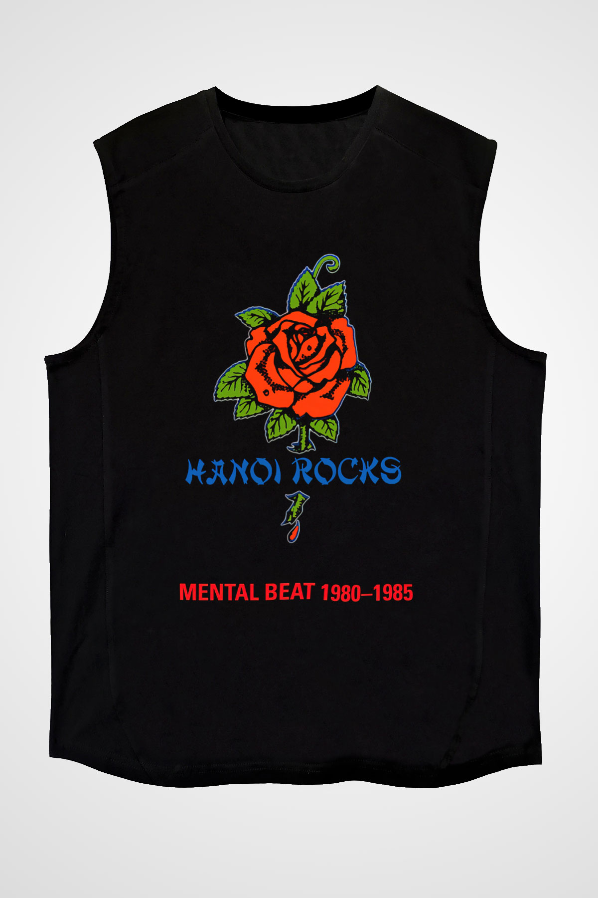 Hanoi Rocks Siyah Unisex Kolsuz Tişört