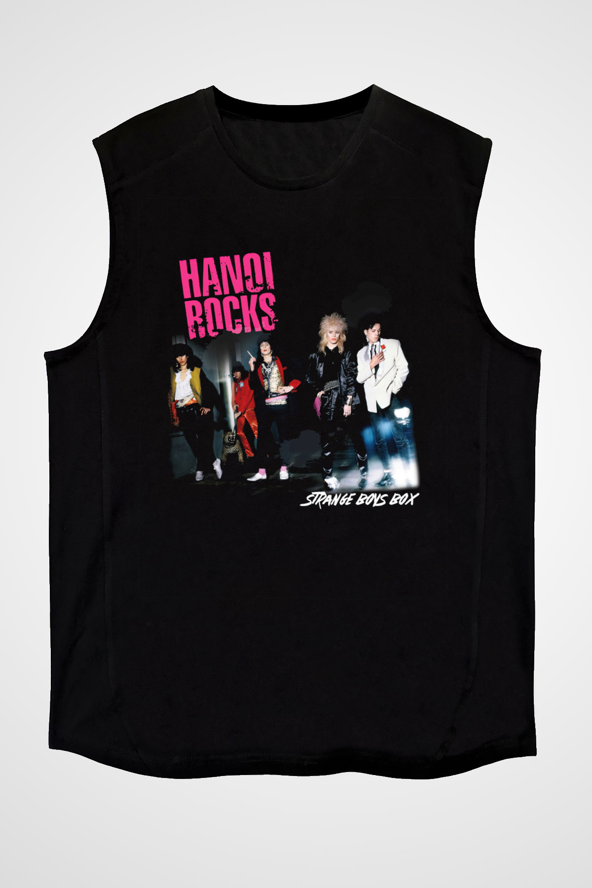 Hanoi Rocks Siyah Unisex Kolsuz Tişört