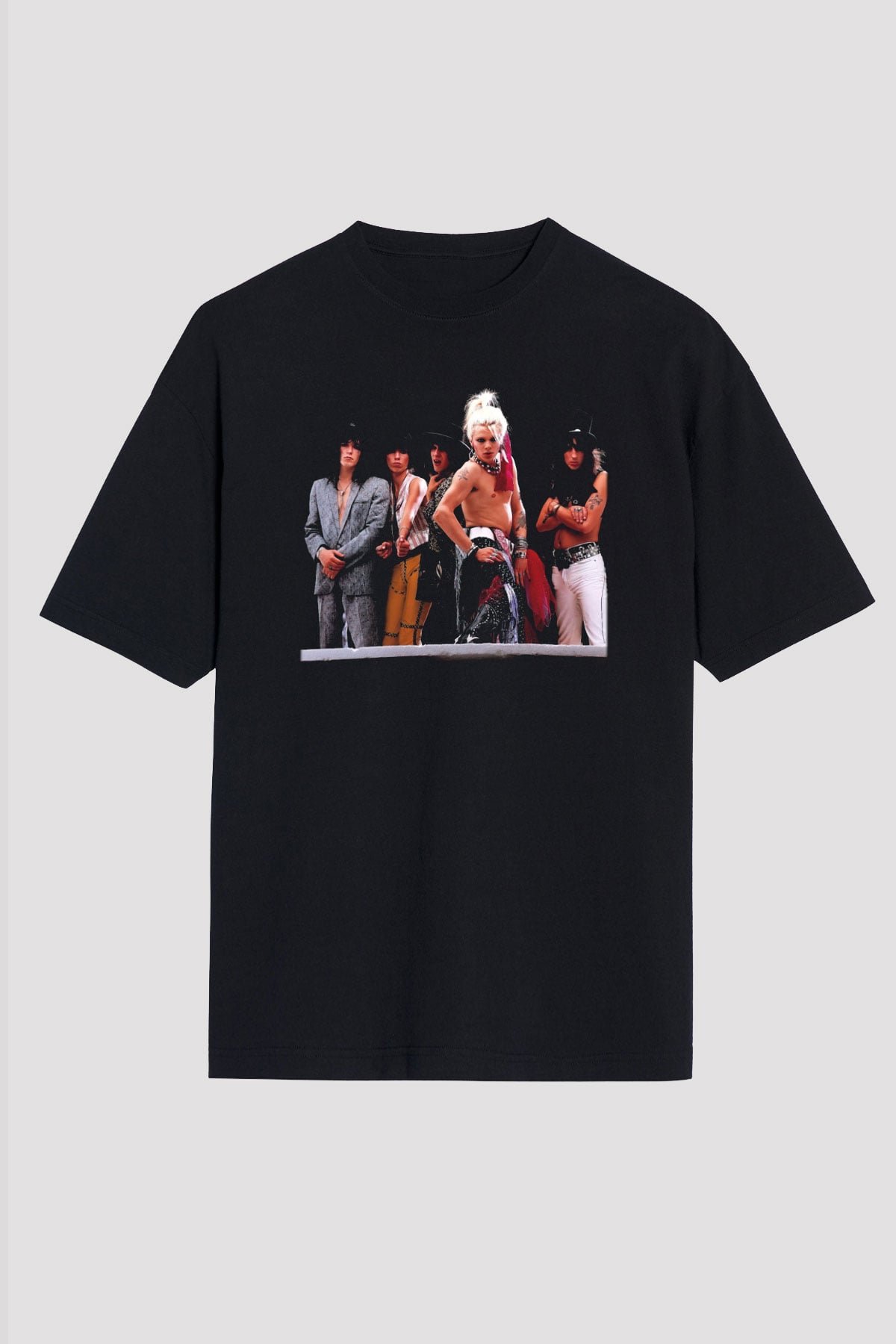 Hanoi Rocks Siyah Unisex Oversize Tişört T-Shirt