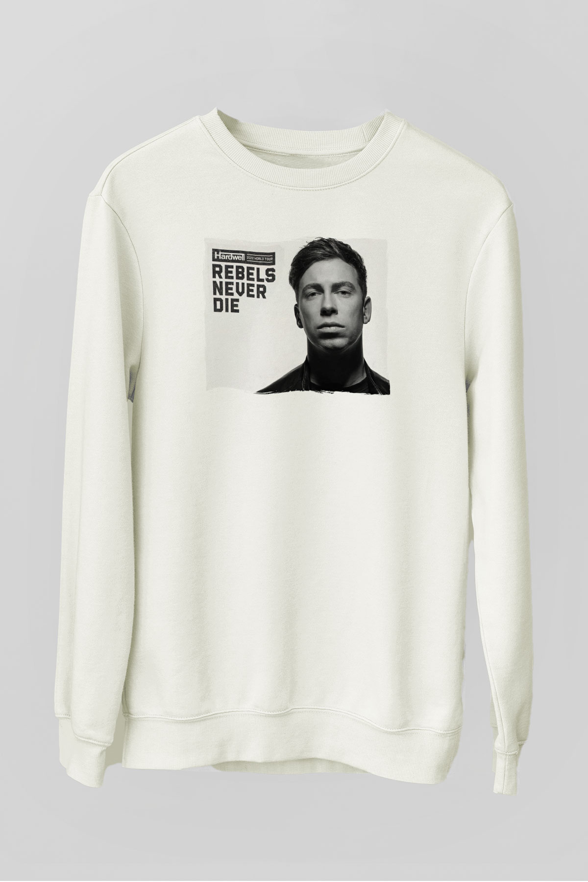 Hardwell Beyaz Unisex Sweatshirt