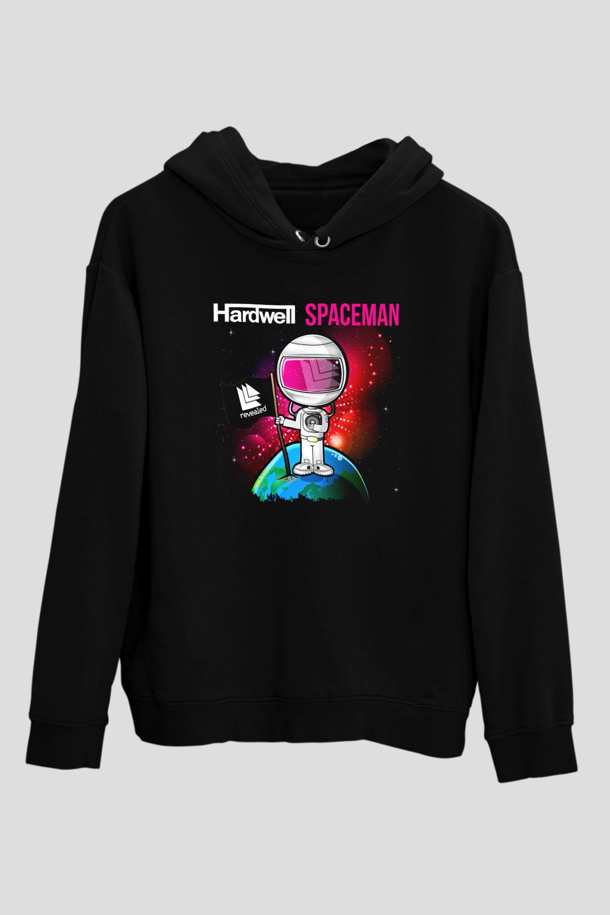 Hardwell Siyah Unisex Hoodie