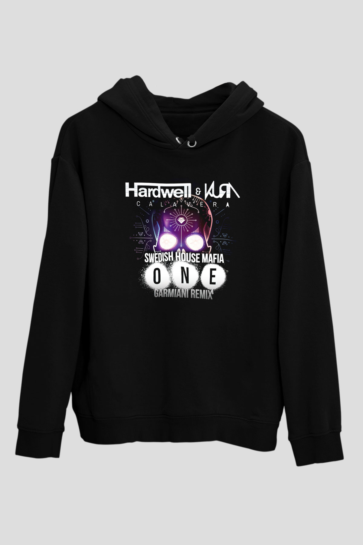 Hardwell Siyah Unisex Hoodie