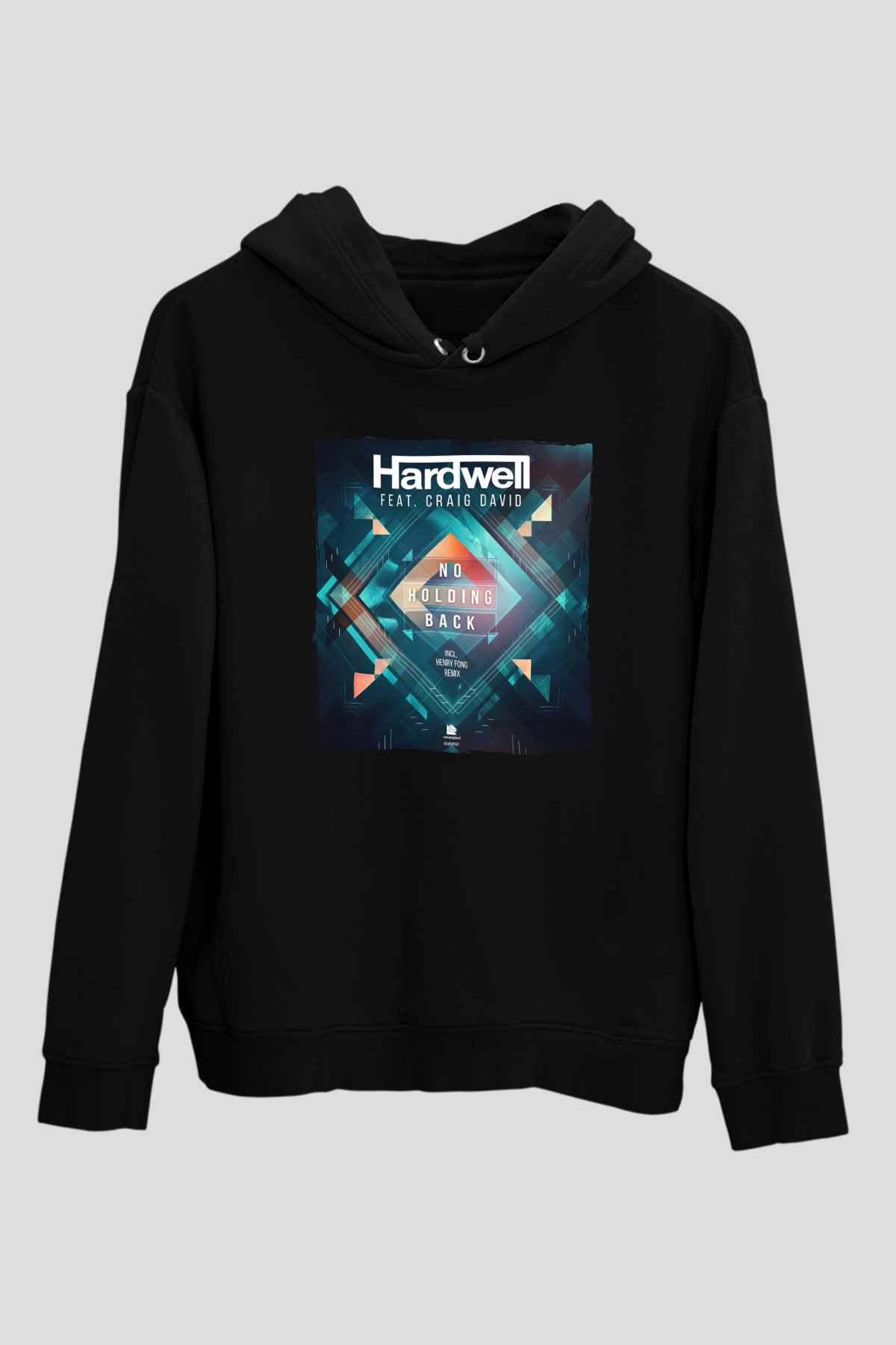 Hardwell Siyah Unisex Kapüşonlu Sweatshirt