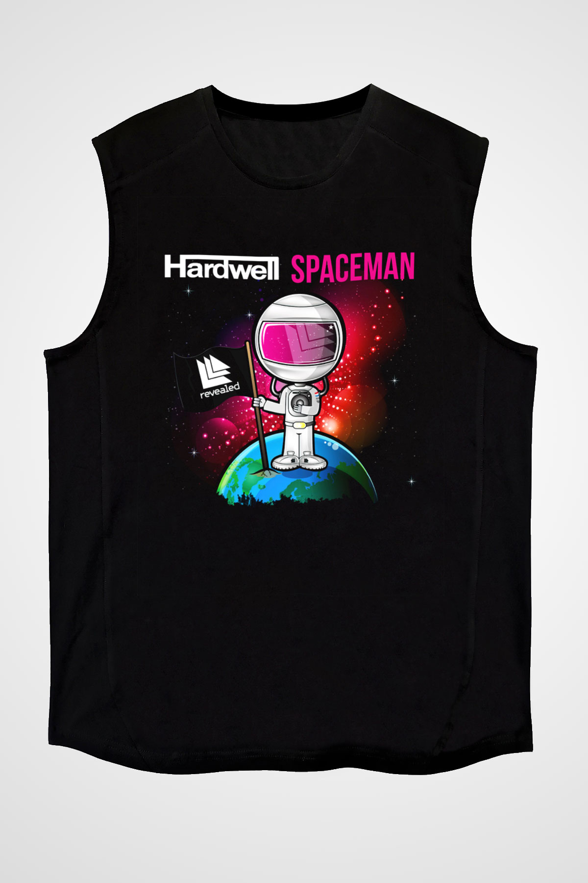 Hardwell Siyah Unisex Kolsuz Tişört