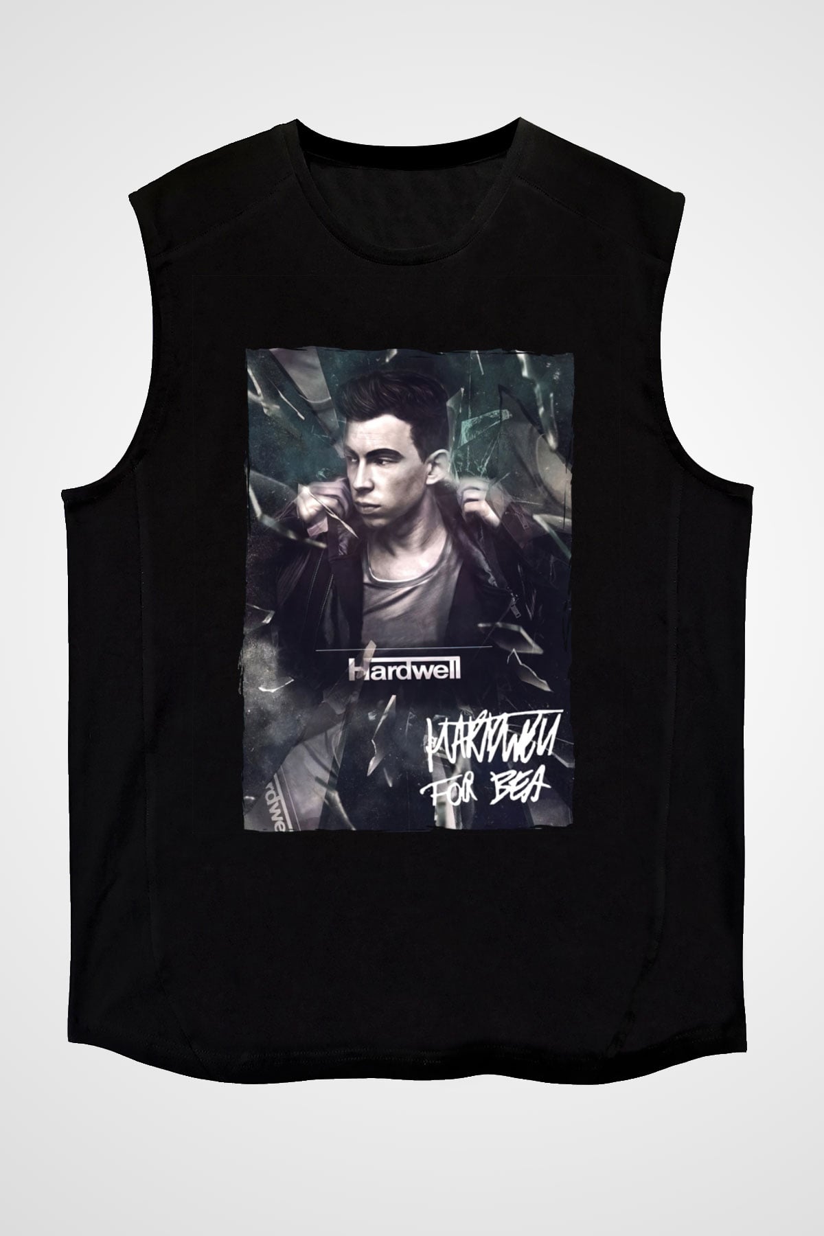 Hardwell Siyah Unisex Kolsuz Tişört