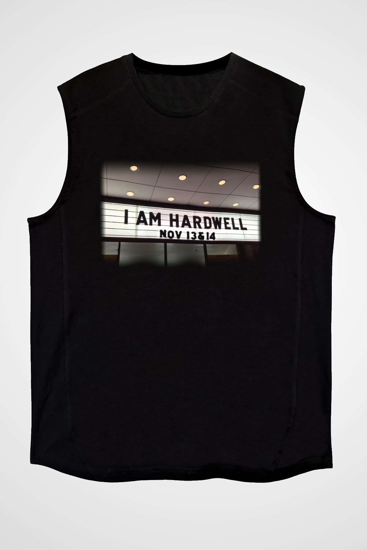 Hardwell Siyah Unisex Kolsuz Tişört