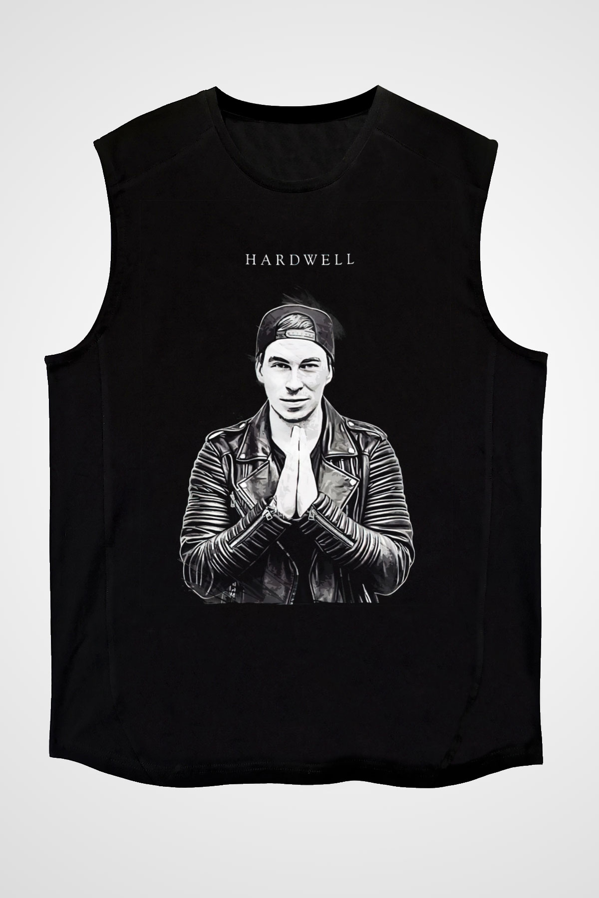 Hardwell Siyah Unisex Kolsuz Tişört