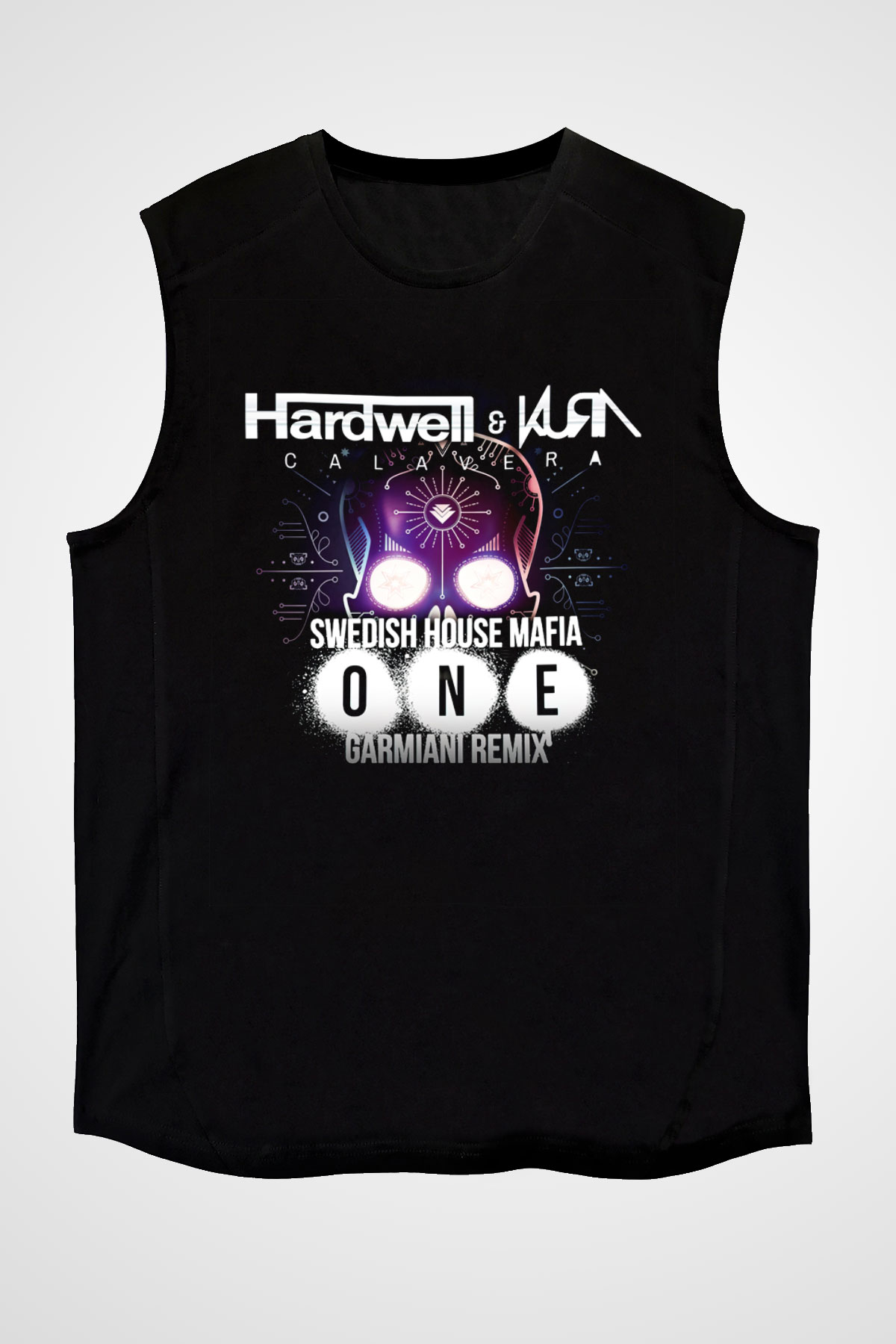 Hardwell Siyah Unisex Kolsuz Tişört