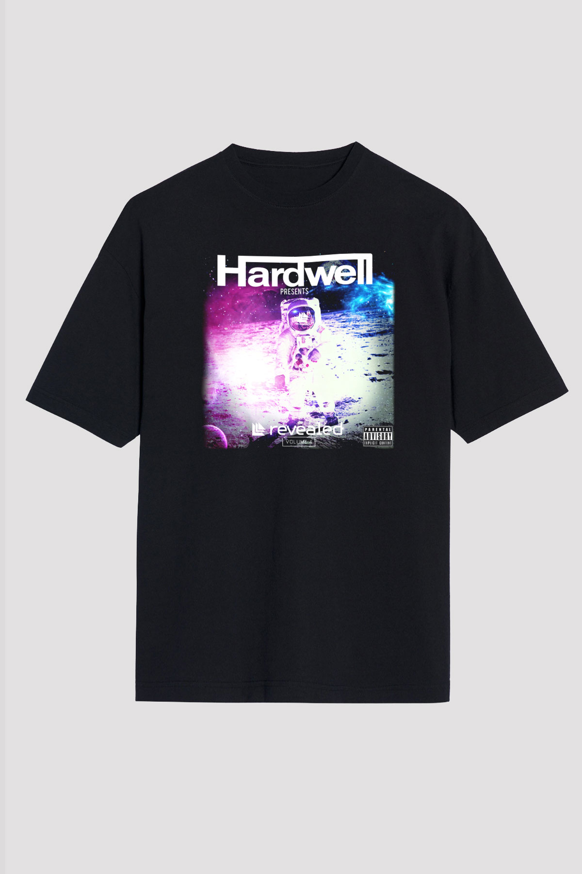 Hardwell Siyah Unisex Oversize Tişört T-Shirt