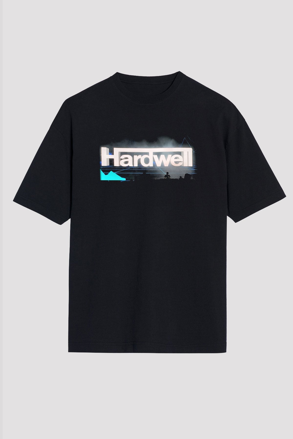 Hardwell Siyah Unisex Oversize Tişört T-Shirt