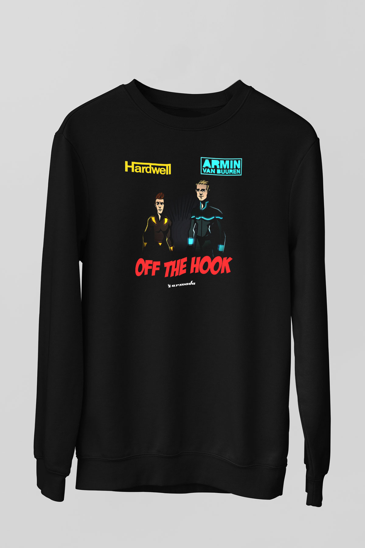 Hardwell Siyah Unisex Sweatshirt