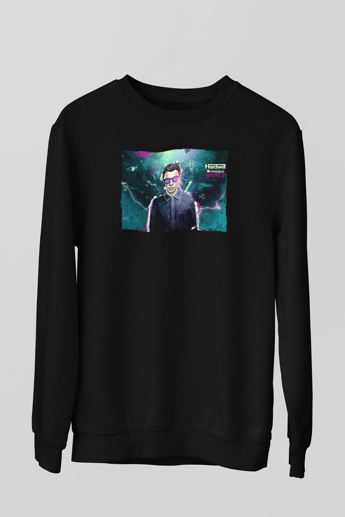 Hardwell Siyah Unisex Sweatshirt
