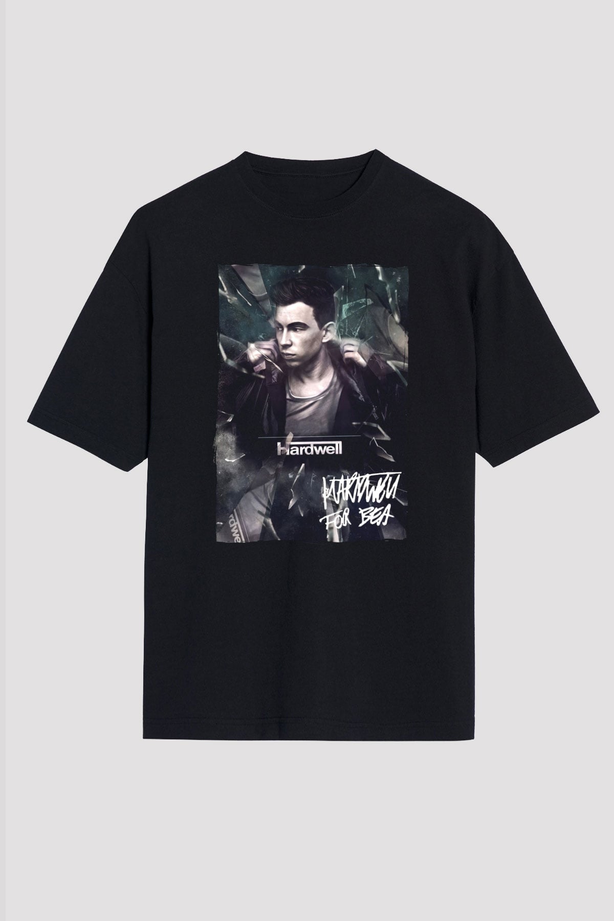 Hardwell Siyah Unisex Tişört T-Shirt - TişörtFabrikası