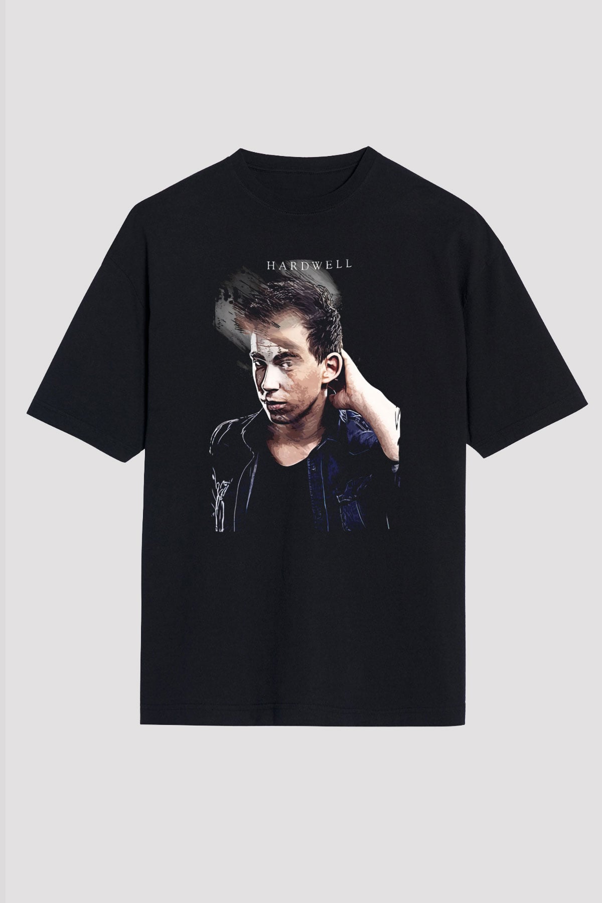 Hardwell Siyah Unisex Tişört T-Shirt - TişörtFabrikası