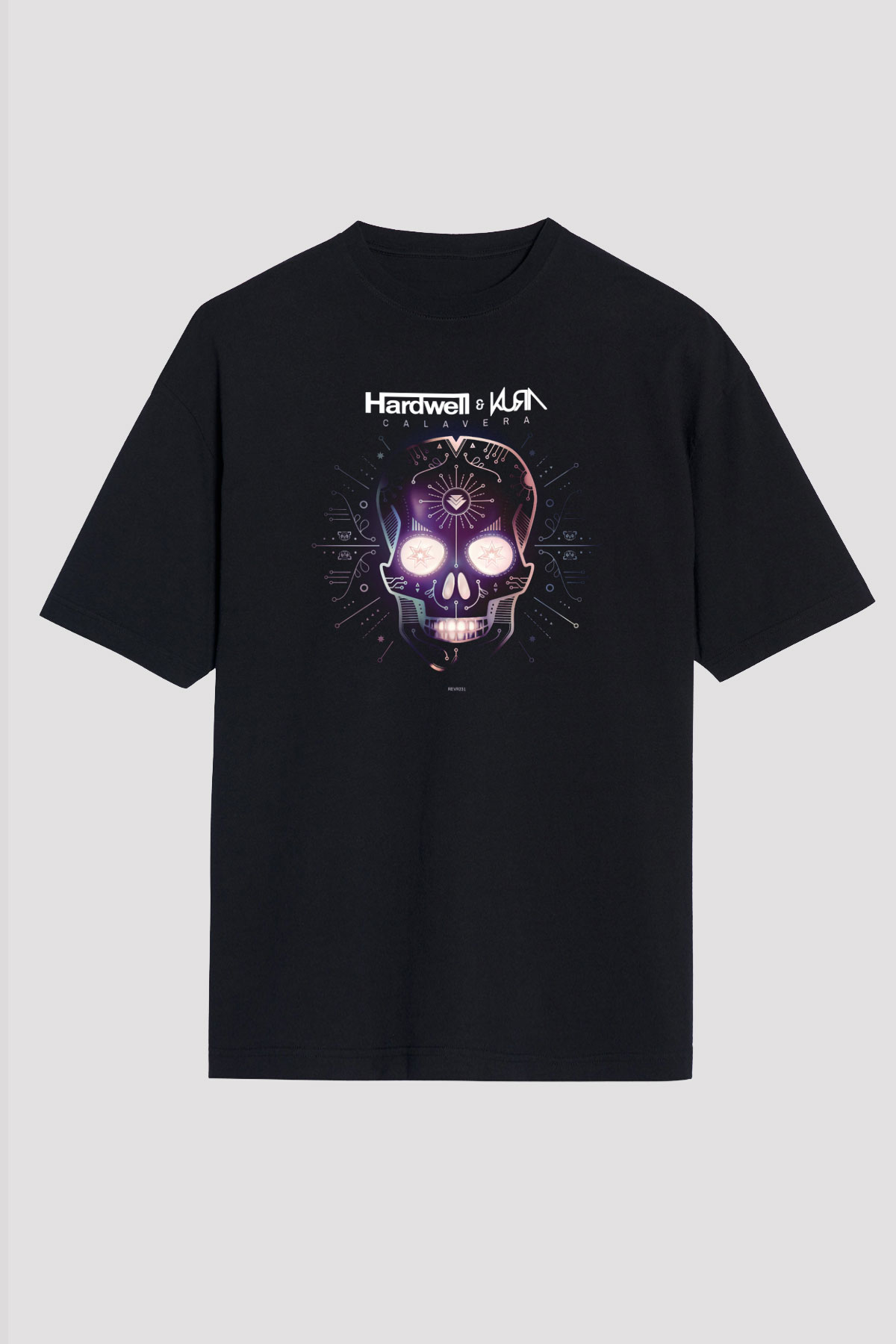 Hardwell Siyah Unisex Tişört T-Shirt - TişörtFabrikası