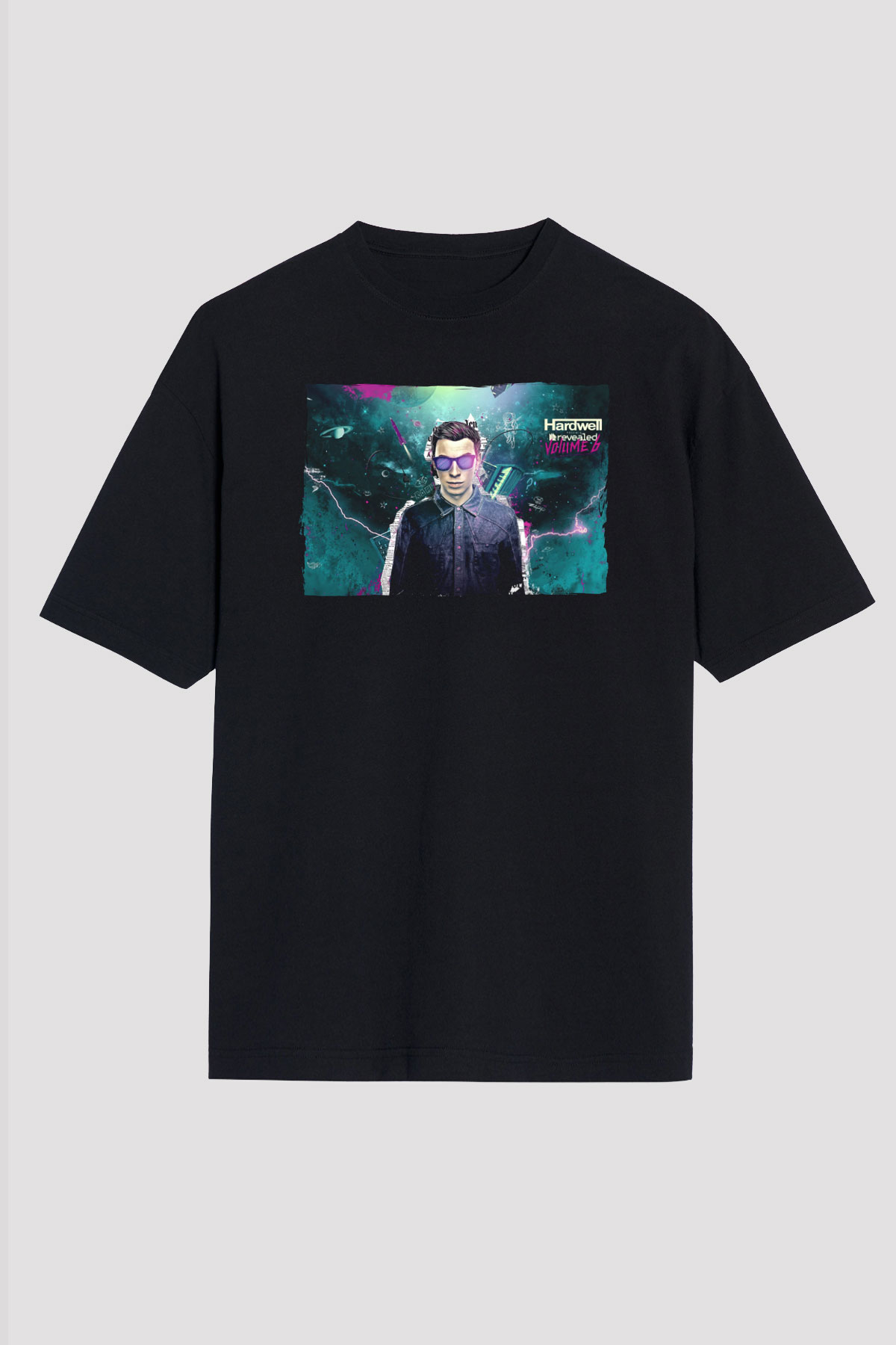 Hardwell Siyah Unisex Tişört T-Shirt - TişörtFabrikası