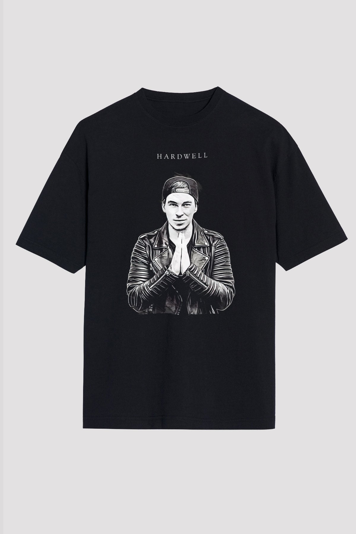 Hardwell Siyah Unisex Tişört T-Shirt - TişörtFabrikası